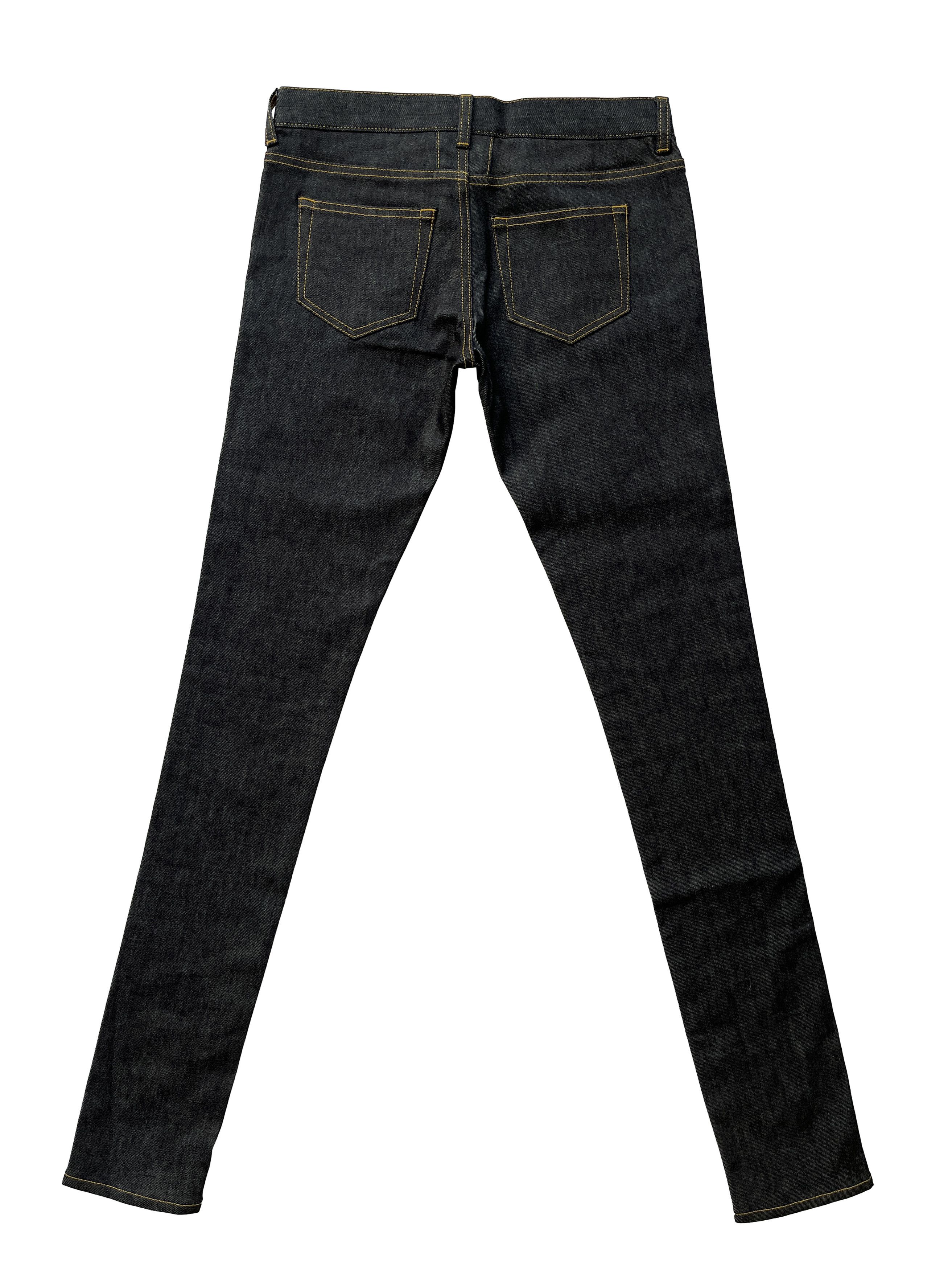 Hedi Slimane × Saint Laurent Paris 2012 Saint Laurent by Hedi D01 Raw Denim Jeans Size 27" / US 4 / IT 40 - 2 Thumbnail