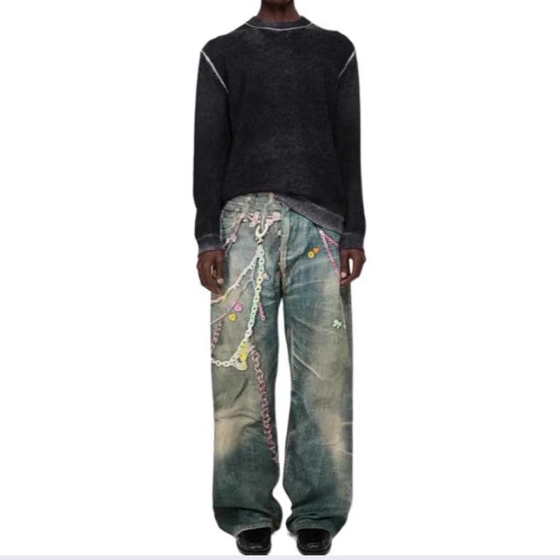 Acne Studios Acne Studios size US 50 SS25 1981M Worn Wash Candy Chain 3 Size 34" / US 12 / IT 48 - 7 Thumbnail