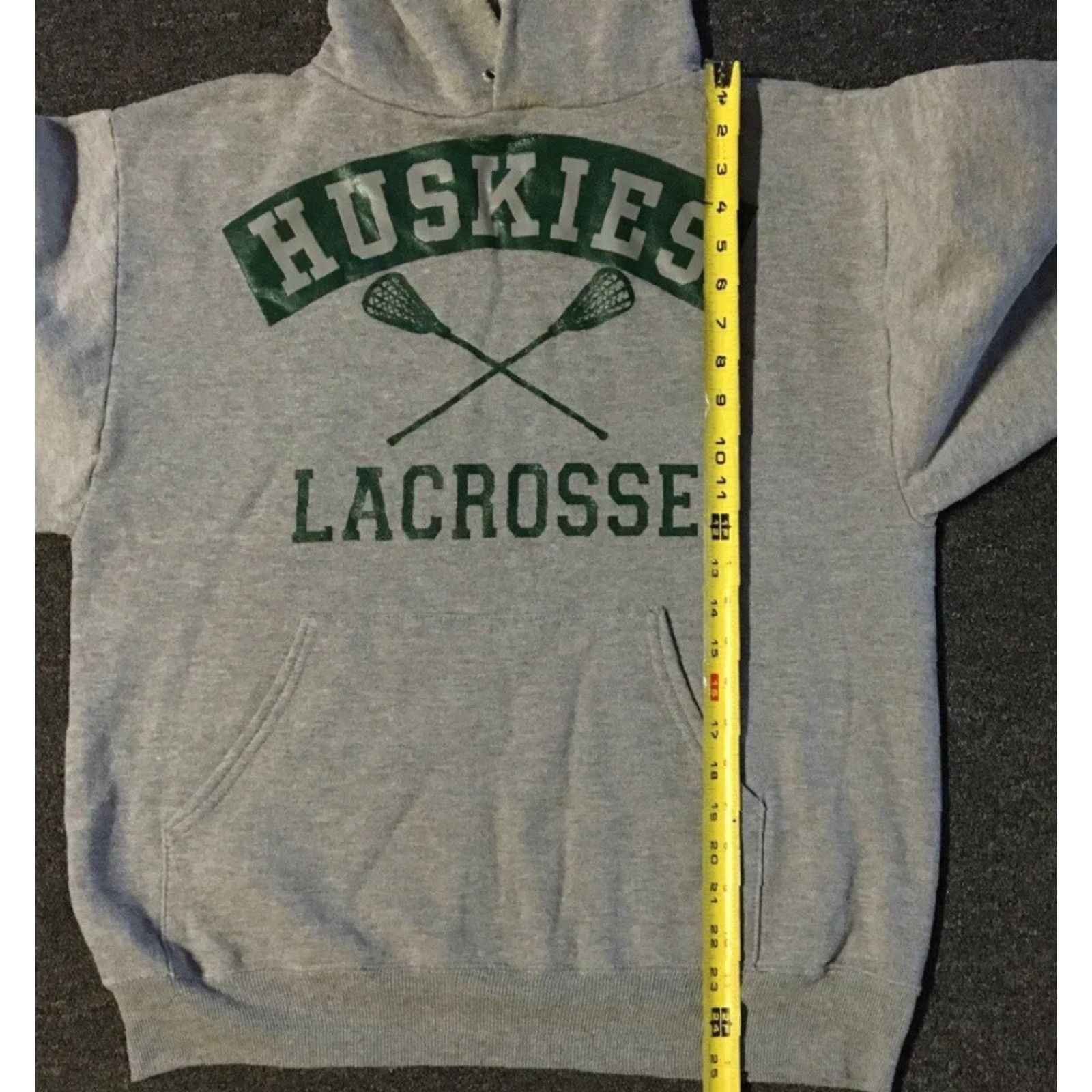 Vintage Vtg 90s Huskies Lacrosse Faded Spellout Hoodie S Mens Gray USA Track & Field Sweatshirt Pullover Sports 80s/90s School Grunge Vintage Size US S / EU 44-46 / 1 - 7 Thumbnail