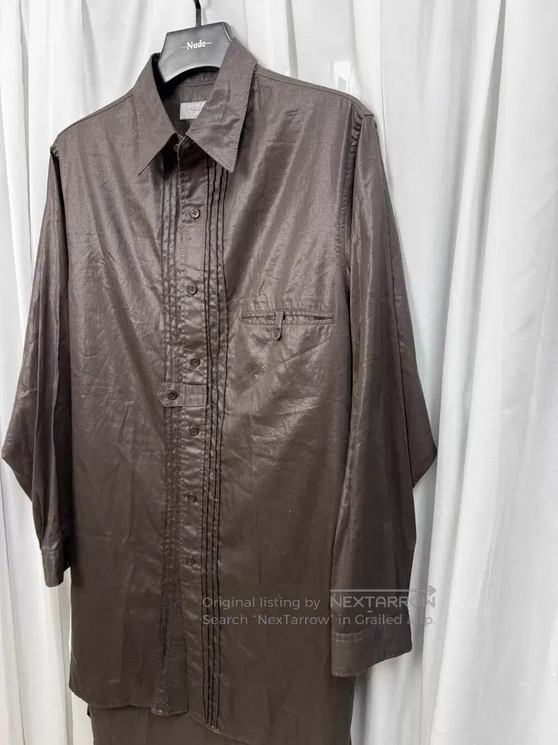 Yohji Yamamoto Yohji Yamamoto coated waxed crinkled shirt| Size US M / EU 48-50 / 2 - 2 Thumbnail