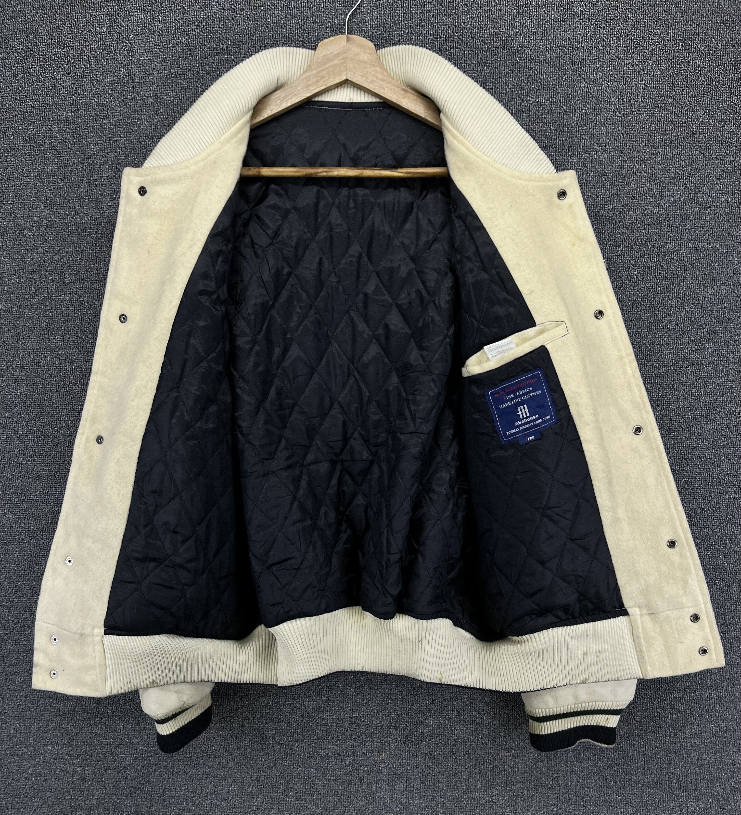 Japanese Brand Vintage Abahouse Rare Design Wool Varsity Jacket Size US M / EU 48-50 / 2 - 11 Thumbnail