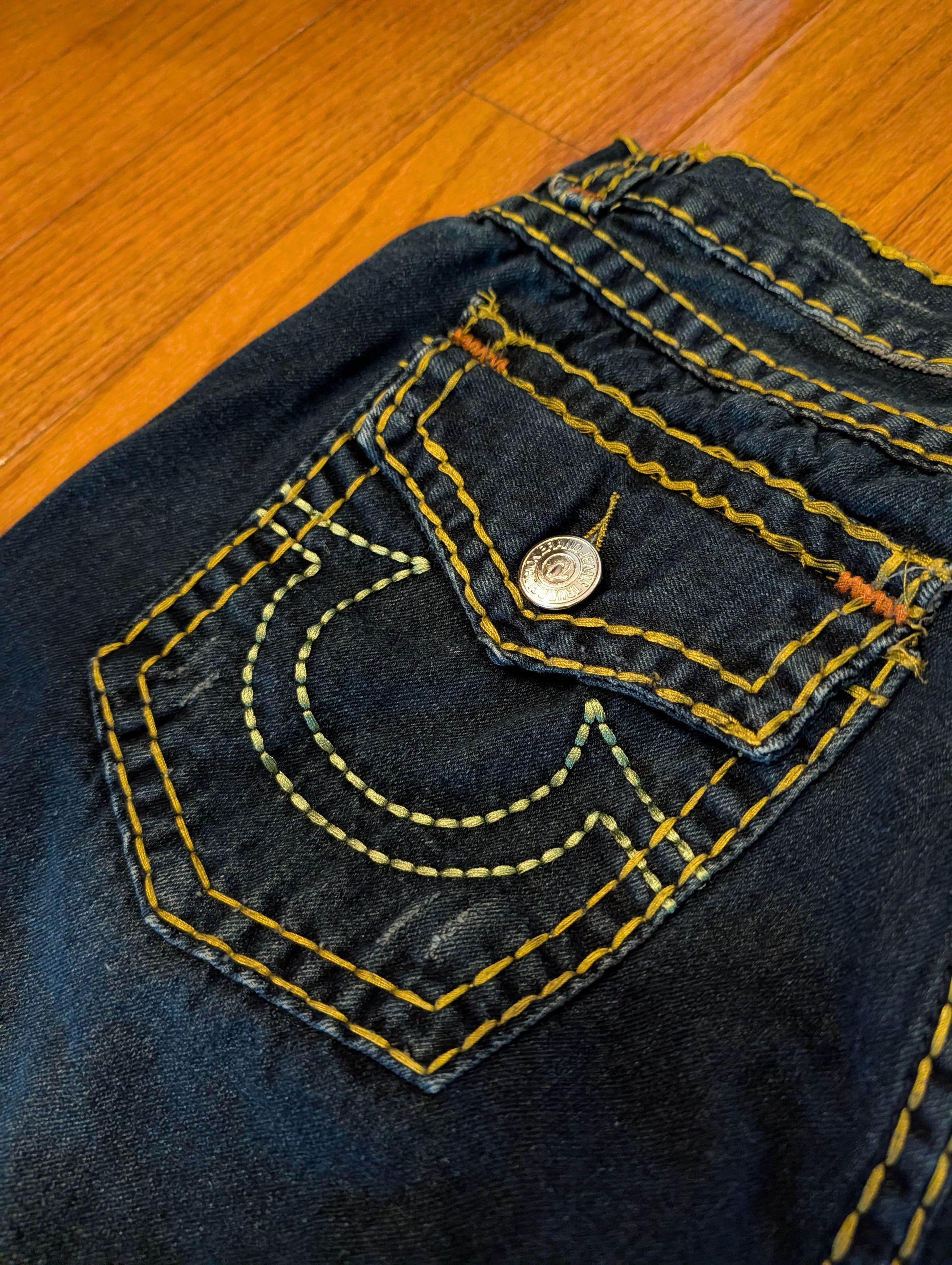 True Religion Vintage Y2K True Religion Joey Super T Dark Wash 32x29 Jeans Size US 32 / EU 48 - 4 Thumbnail