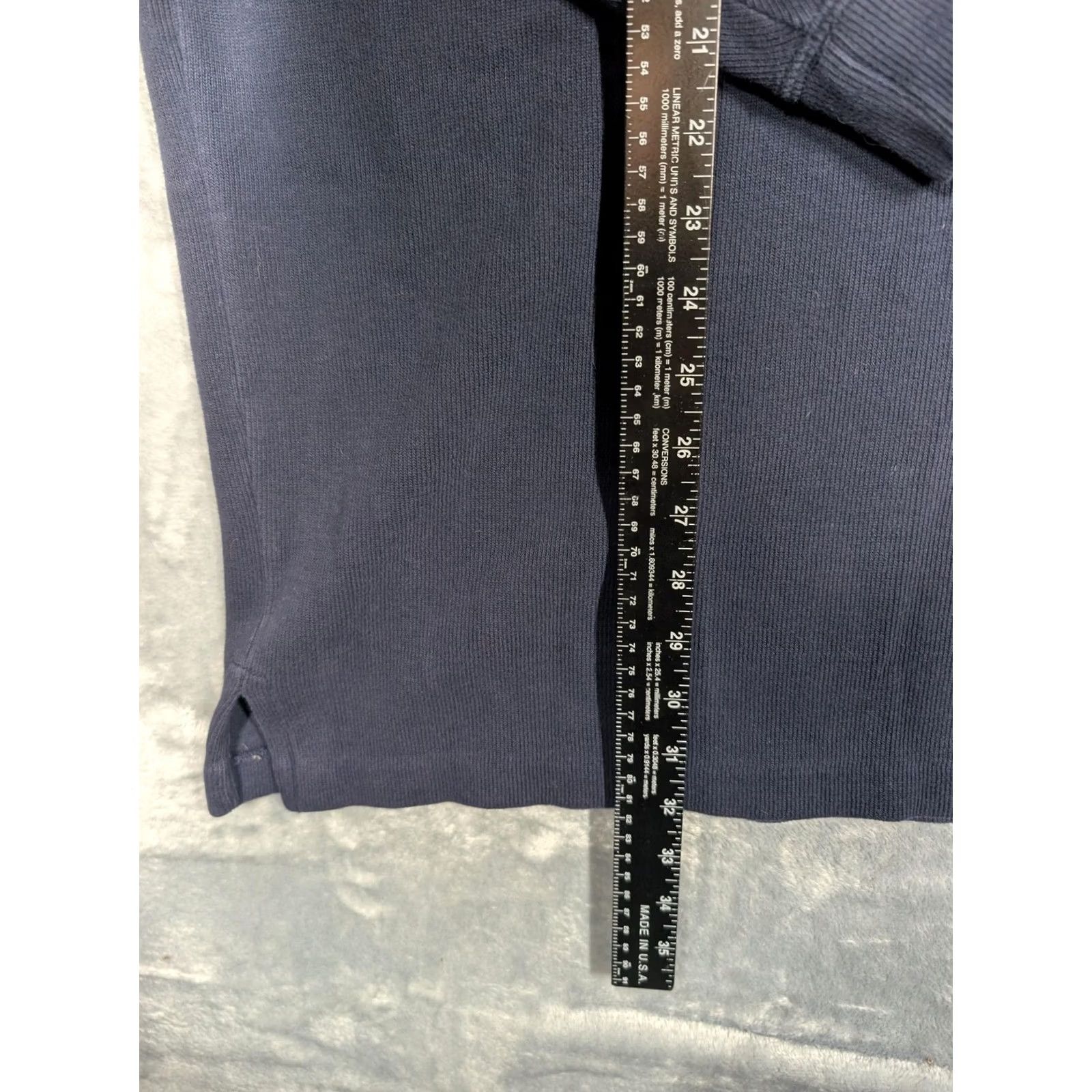 Polo Ralph Lauren Polo by Ralph Lauren Sweater Mens 3XB Blue Cotton Quarter Zip Mock Neck Pullover Size US XXL / EU 58 / 5 - 2 Thumbnail