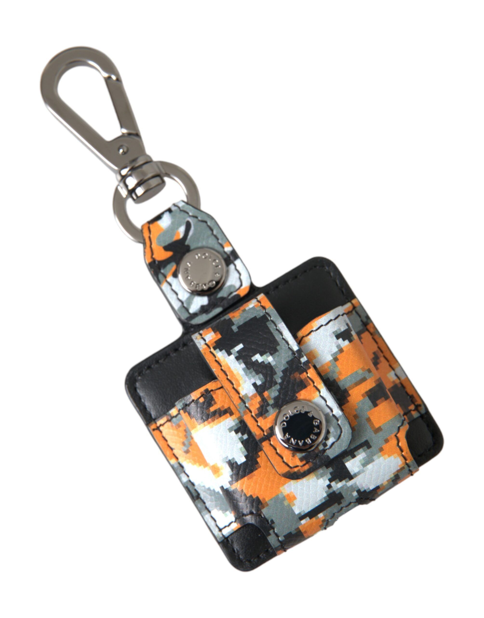 Dolce & Gabbana Multicolor Camouflage Print Leather Logo Metal Airpods Size ONE SIZE - 1 Thumbnail