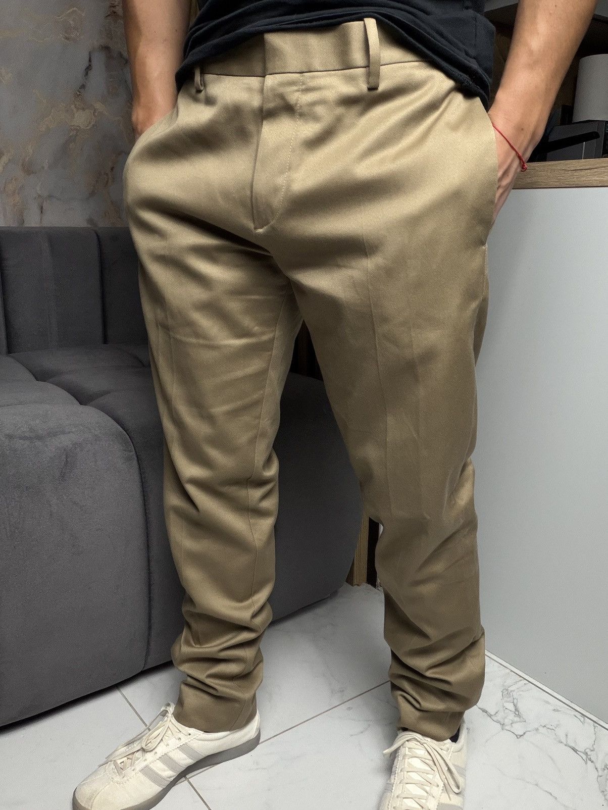 Acne Studios Acne Studios Cone Cotton Beige Mens Pants Classic Size US 33 - 4 Thumbnail