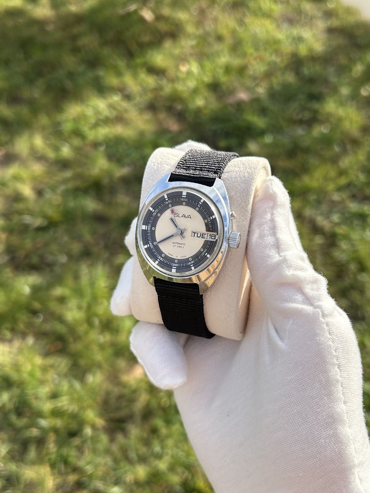 Vintage Vintage Watch Slava Made in USSR Soviet Mechanical 1980s Size ONE SIZE - 4 Thumbnail