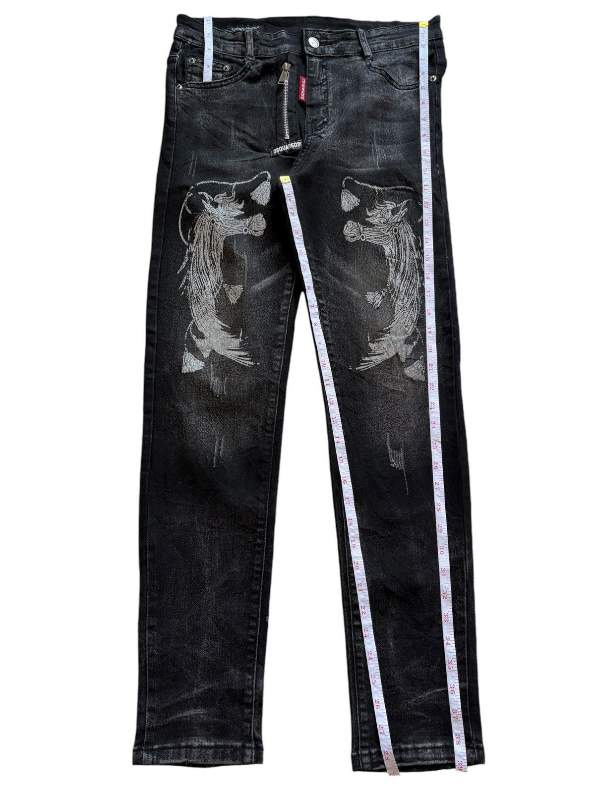 Dsquared2 Vintage Dsquared "Twins Brothers" Distressed Skinny Jeans Size US 31 - 14 Thumbnail