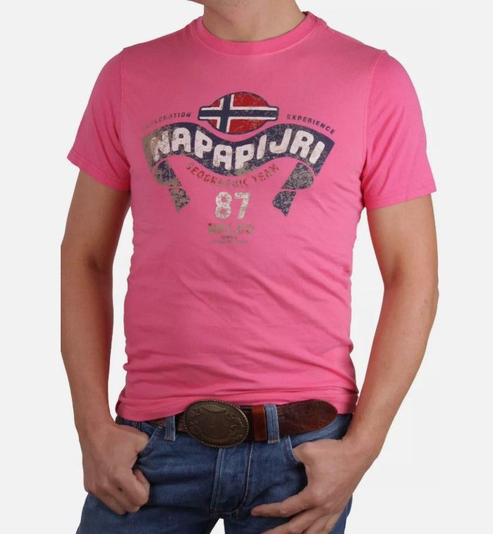 Napapijri Napapijri T-shirt Size L Pink Size US L / EU 52-54 / 3 - 1 Thumbnail