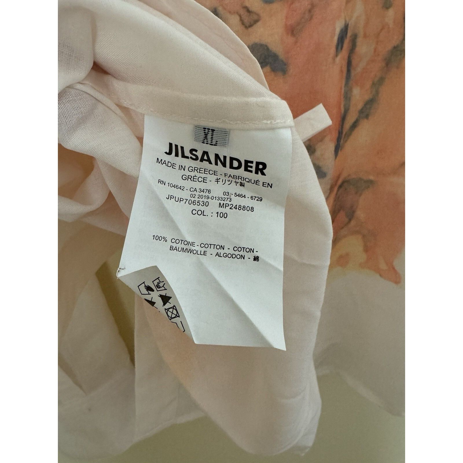 Jil Sander Jil Sander New Tiger Button Up Shirt Long Sleeve Off White X Size US XL / EU 56 / 4 - 5 Thumbnail