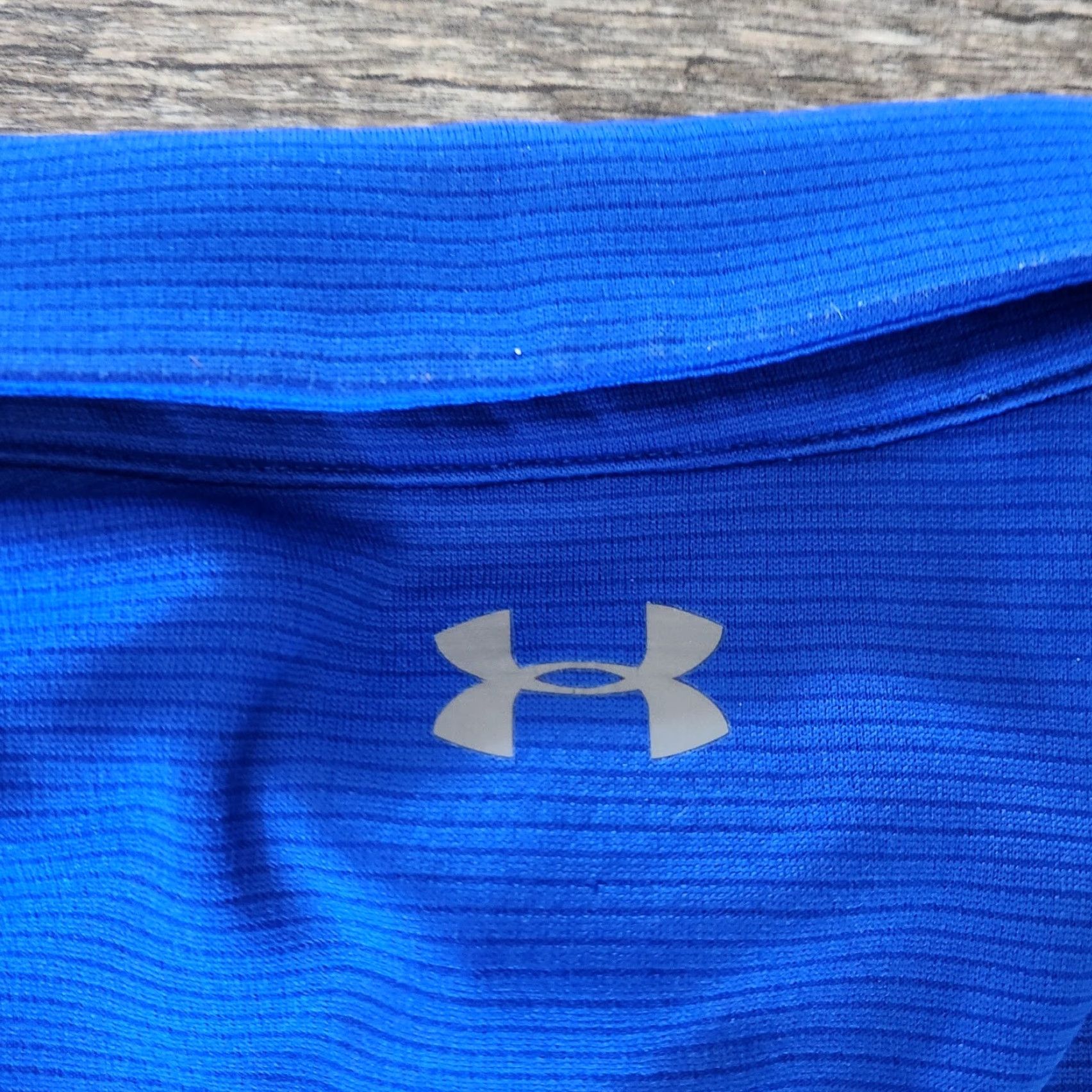 Under Armour VINTAGE? No. Under Armour Golf Polo Mens Large Blue HeatGear Loose Ribbed Performance Shirt Men L Blue Logo Sports Golf Tennis Walking Size US L / EU 52-54 / 3 - 5 Thumbnail