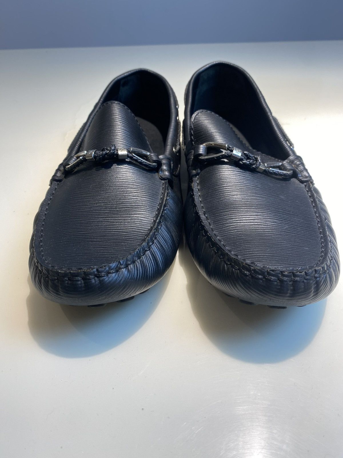 Louis Vuitton Louis Vuitton Black Epi Leather Braid Knot Detail Loafers Size US 10.5 / EU 43-44 - 4 Thumbnail