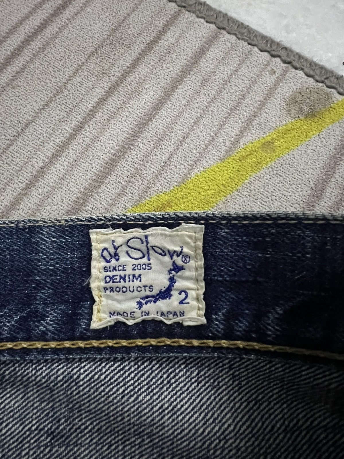 💥Vintage Orslow 105 Selvedge Mud Wash Jean
