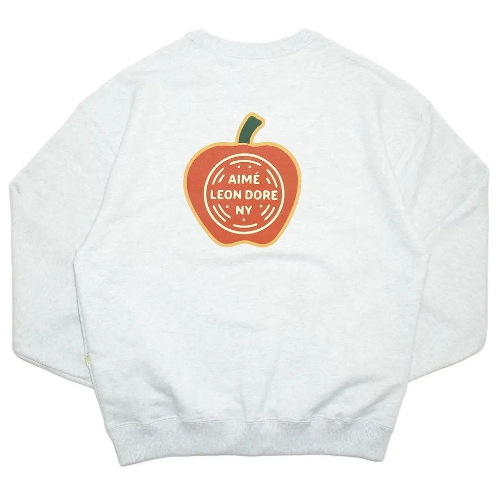 Aime Leon Dore o1mle0925 Apple Energy Crewneck Sweatshirt in Gray Size US XXL / EU 58 / 5 - 3 Thumbnail