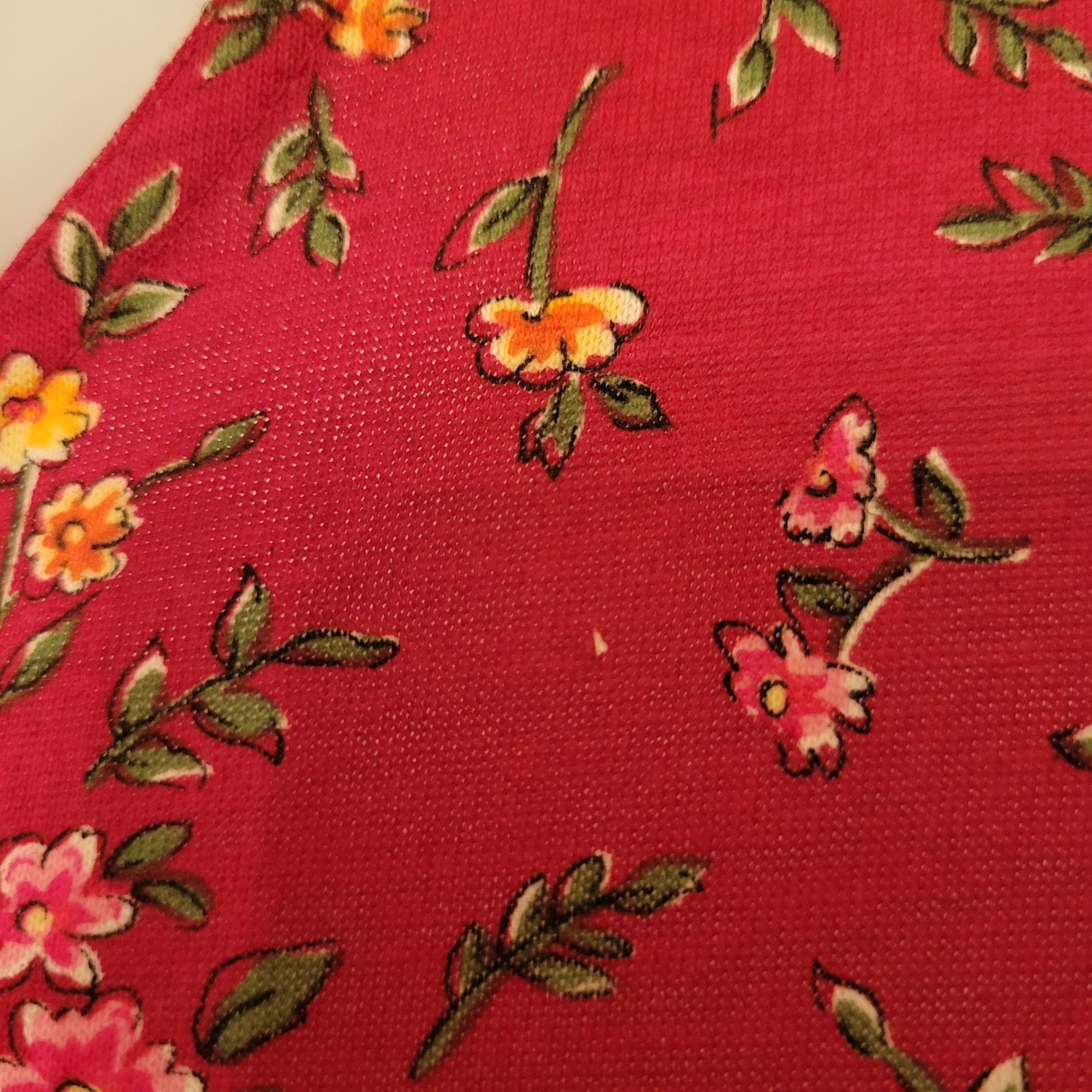 Vintage Erika Studio S Red Floral Sleeveless Maxi Dress Pockets Jump Size S / US 4 / IT 40 - 4 Thumbnail