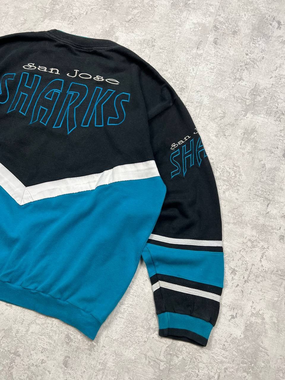 NHL Vintage San Jose Sharks Hockey NHL Sweatshirt Big Logo Size US L / EU 52-54 / 3 - 14 Thumbnail