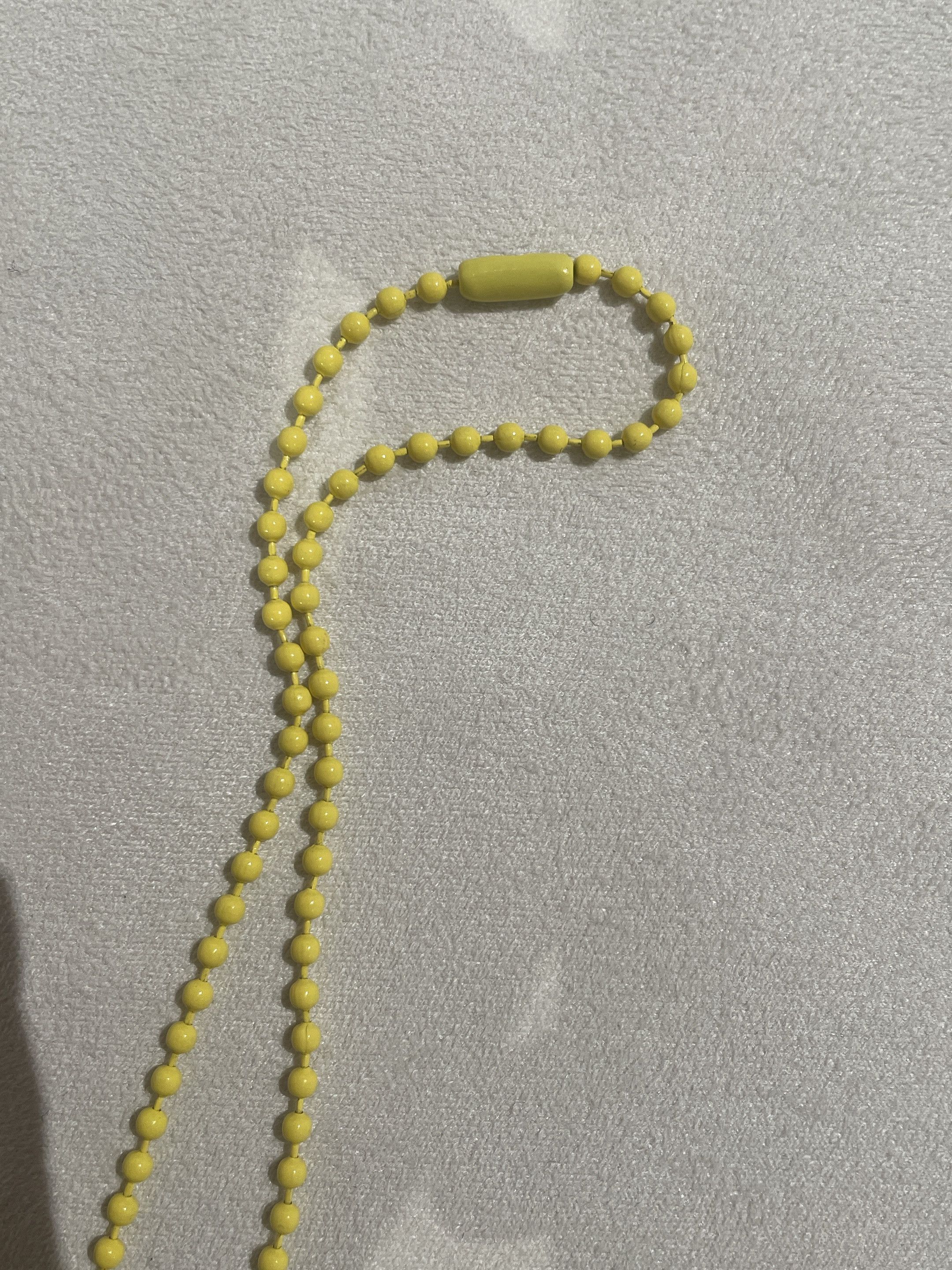 Chrome Hearts Chrome Hearts Yellow Resin Cross Pendant Ball Chain Necklace Size ONE SIZE - 7 Thumbnail