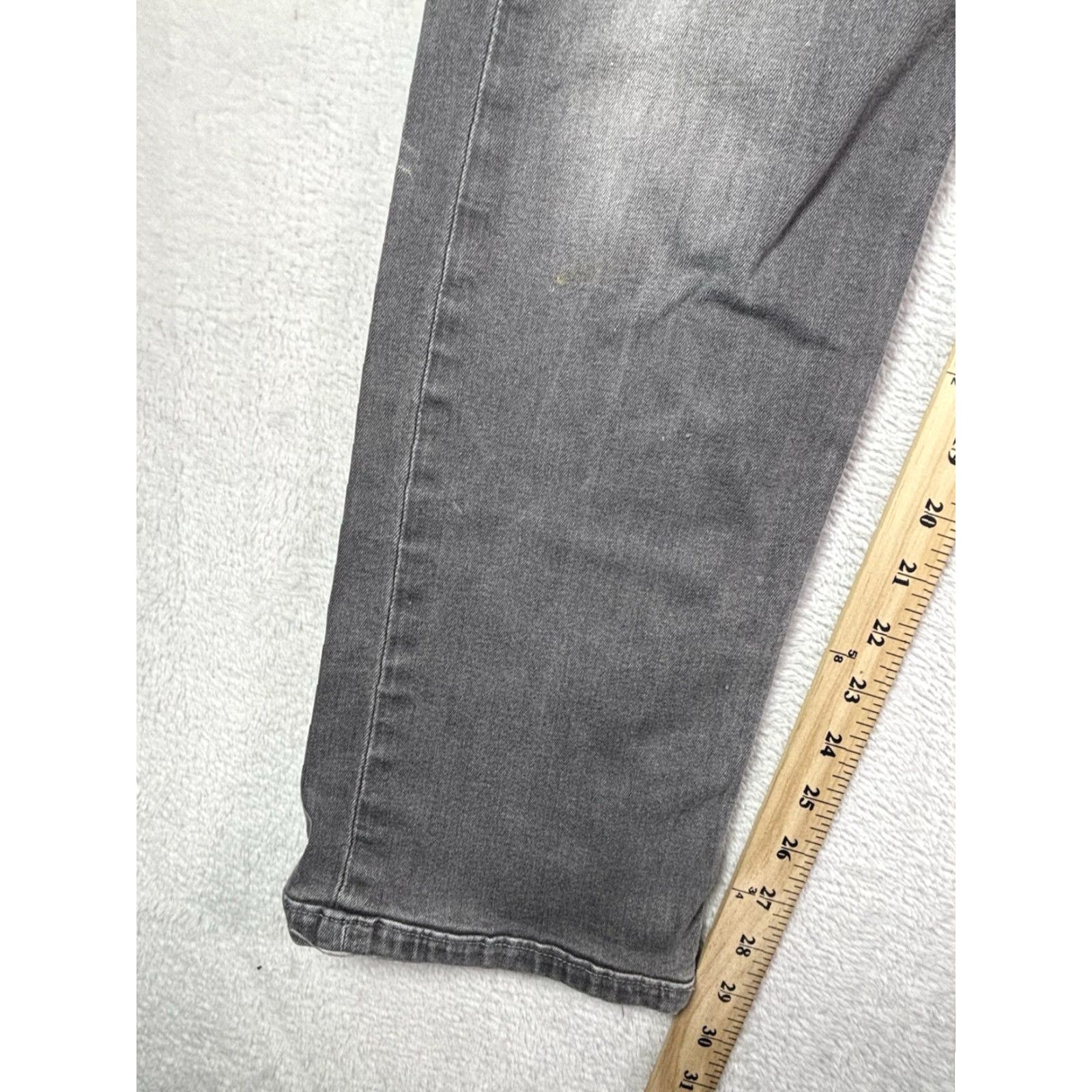 Levi's VTG Levis 513 Men's Jeans Straight Regular Fit 34x34 Gray/Black Distressed Button Zip Denim Cotton 5-Pocket Covenant Size US 34 / EU 50 - 4 Thumbnail
