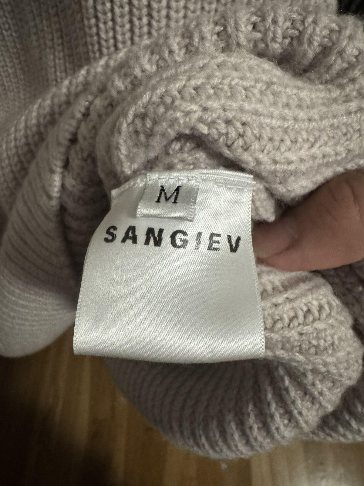 Sangiev Sangiev Fog Cropped Knit Sweater Size US M / EU 48-50 / 2 - 3 Thumbnail