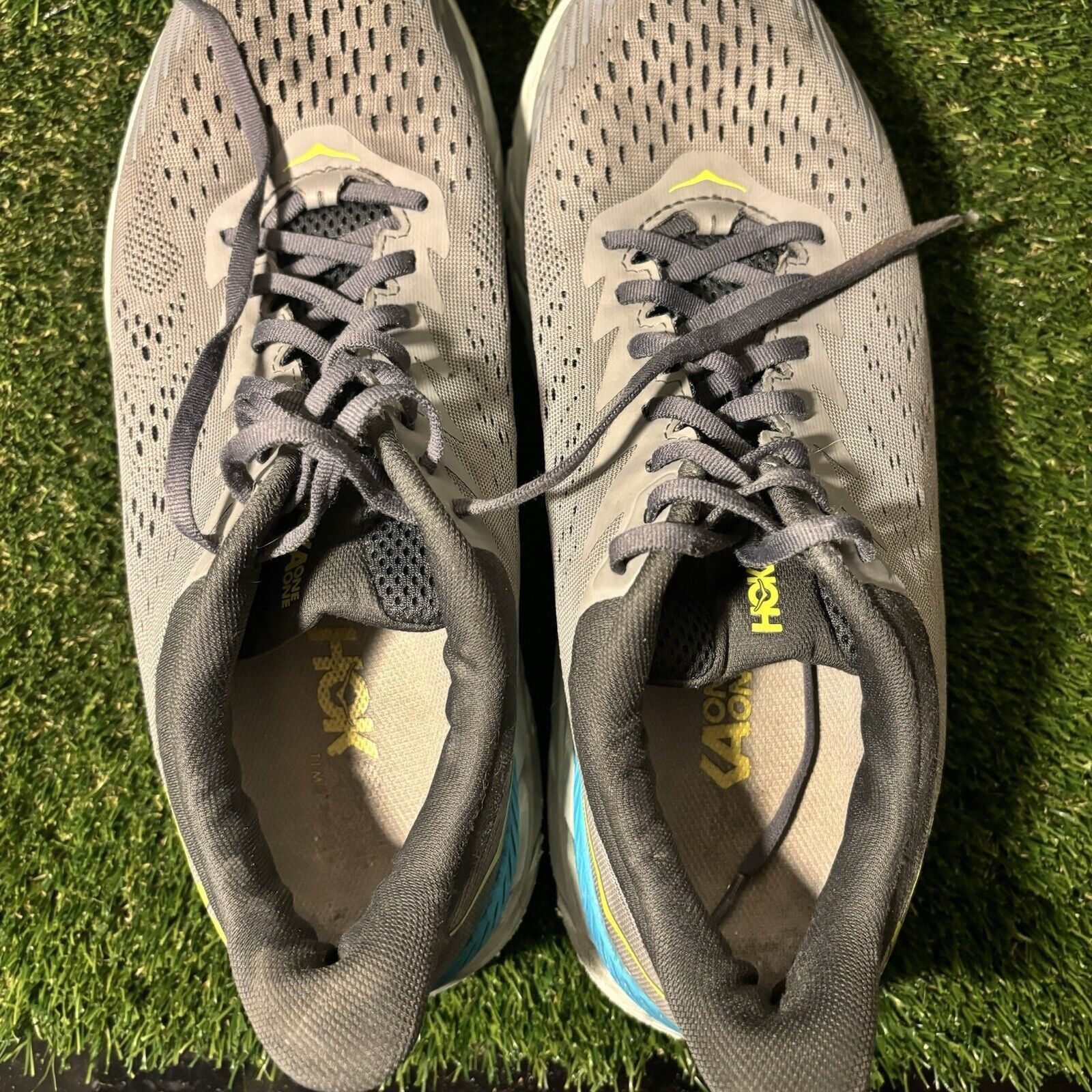 Hoka Size 12.5 - Hoka One One Clifton 7 Gray - 1110508-WDDS Size US 12.5 / EU 45-46 - 7 Thumbnail