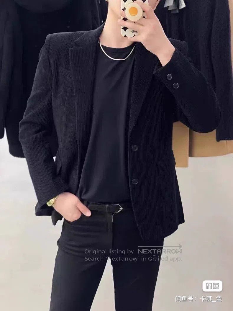 Saint Laurent Paris Saint Laurent Paris Black Corduroy Men's Suit Size US M / EU 48-50 / 2 - 4 Thumbnail