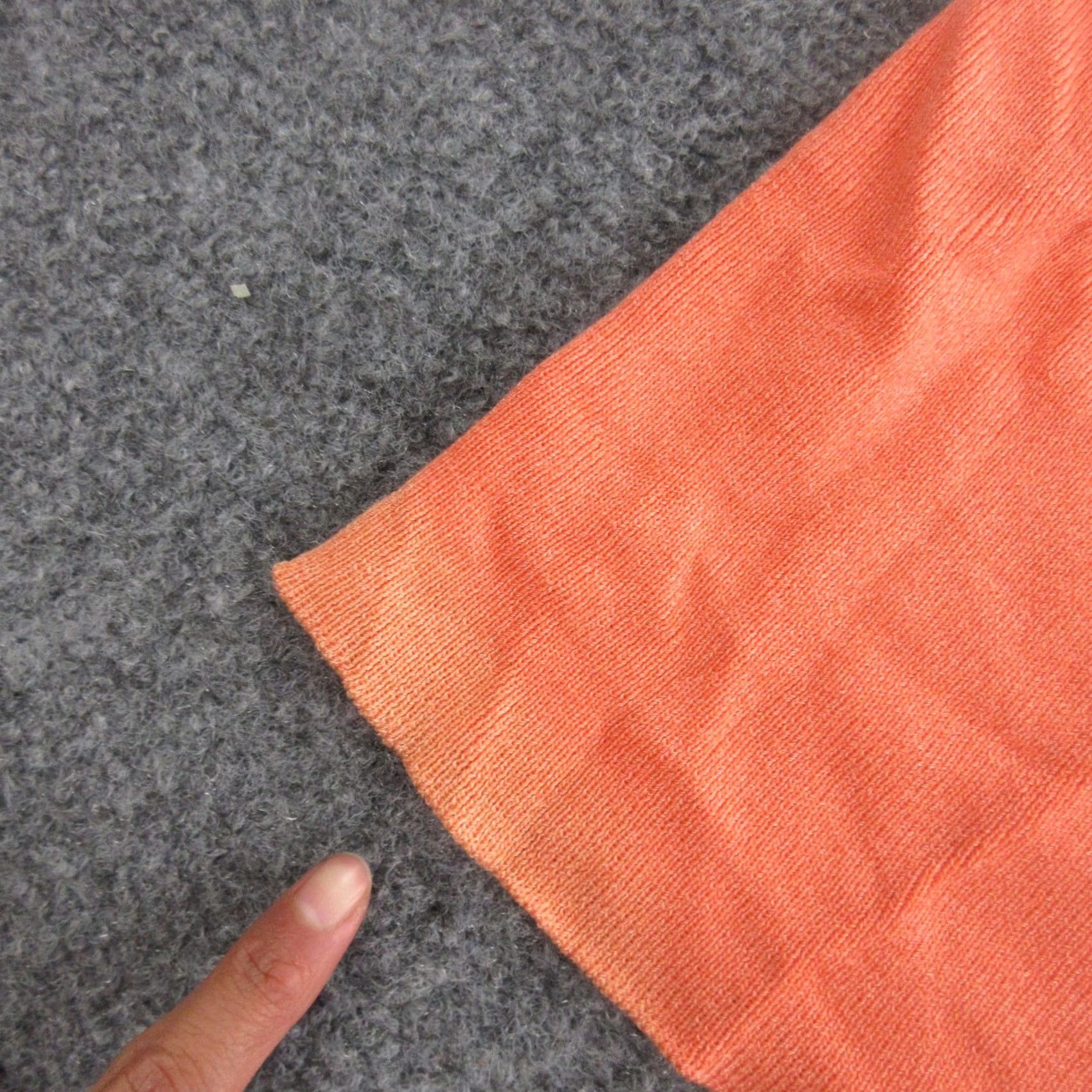 St. John St John Collection Sweater Cardigan Womens 8 Orange Short Sleeve Button Front Knit V-Neck Size M / US 6-8 / IT 42-44 - 2 Thumbnail