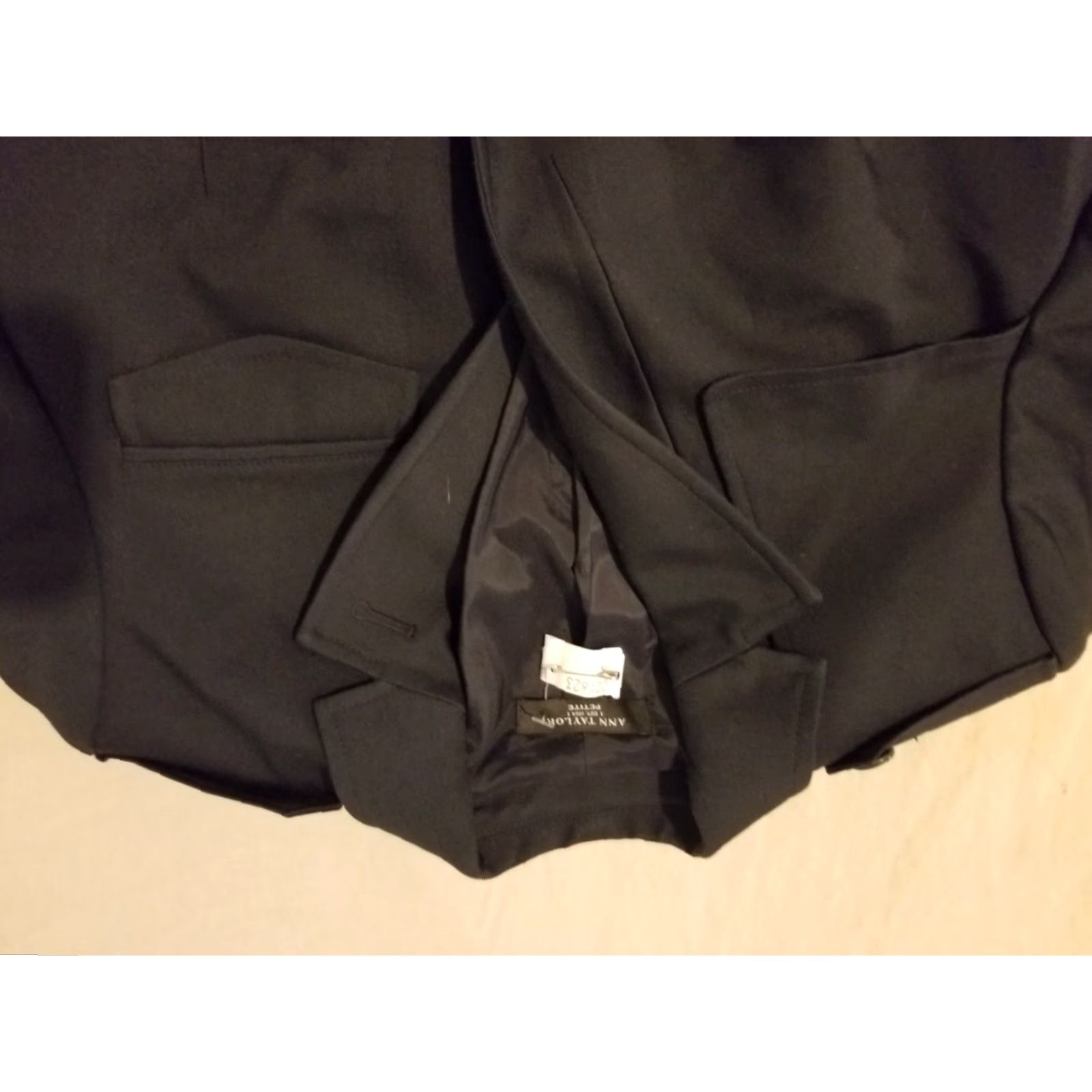 Ann Taylor VINTAGE Ann Taylor Blazer Jacket Sport 0P Petite Black Cotton Womens 3-in-1 Jacket Blazer Black 0P Petite Womens Size XS / US 0-2 / IT 36-38 - 2 Thumbnail