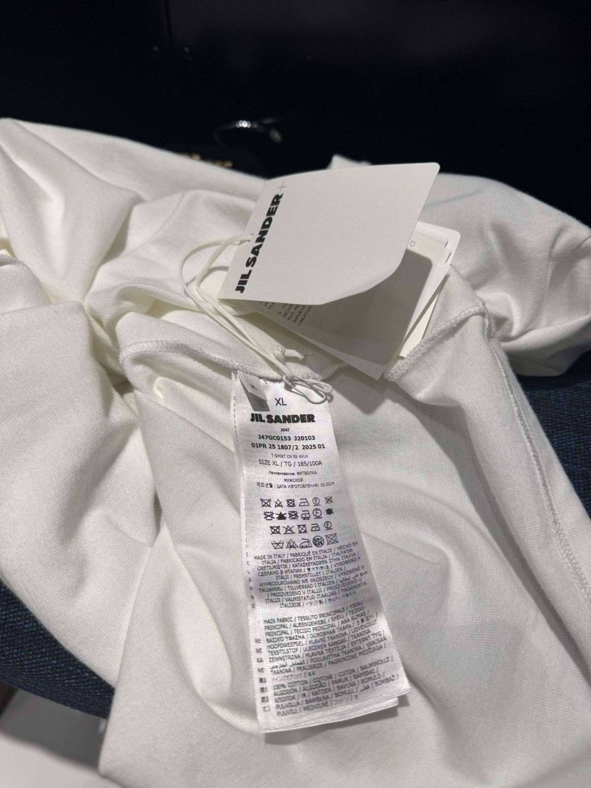 Jil Sander NWT Crew Neck T-Shirt - WHITE, XL Size US XL / EU 56 / 4 - 6 Thumbnail