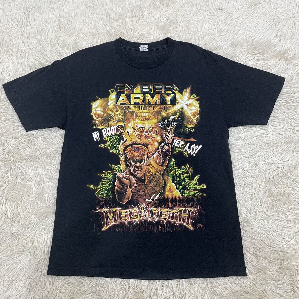 Band Tees Vintage Megadeth Cyber Army Thrashed Size US L / EU 52-54 / 3 - 1 Thumbnail
