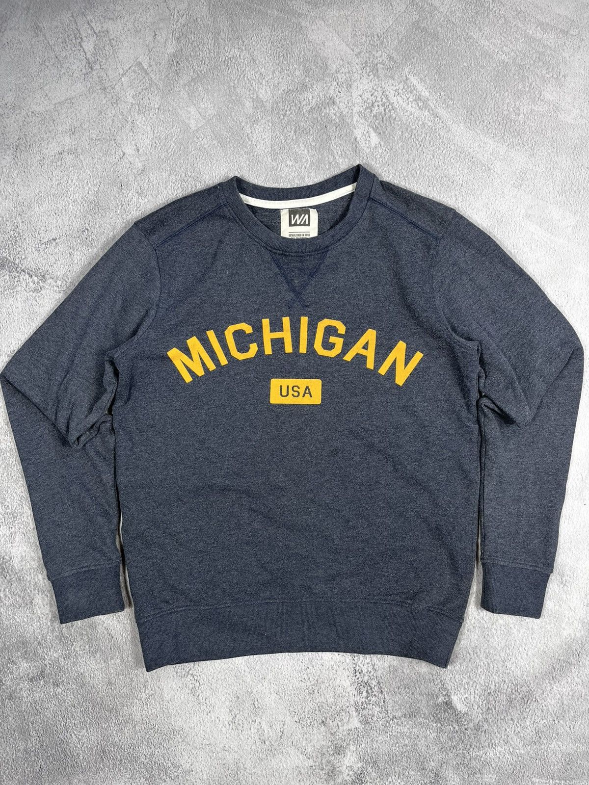 Japanese Brand × Vintage Vintage Y2K Michigan streetwear biglogo sweatshirt size Xs Size US XS / EU 42 / 0 - 1 Thumbnail