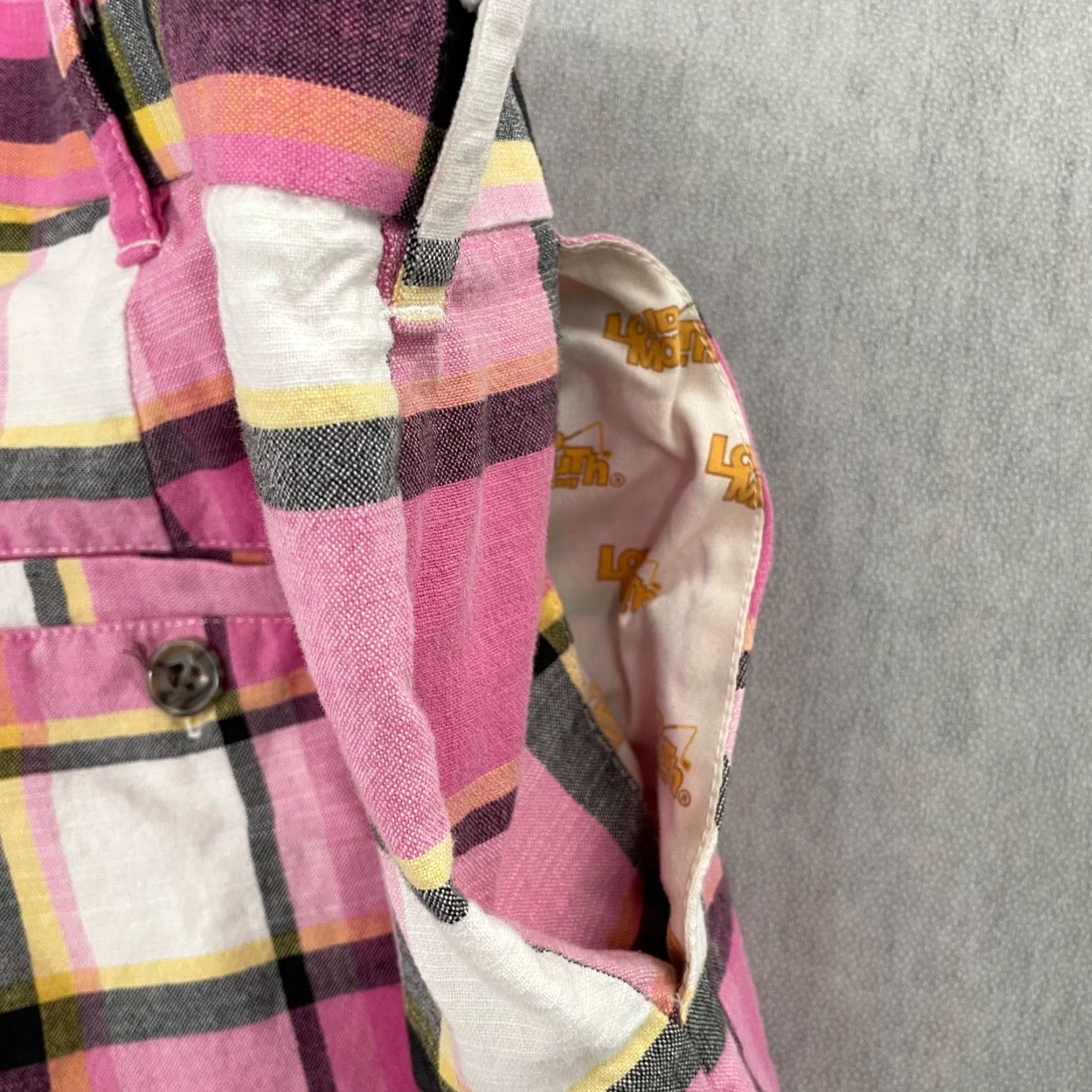Vintage VINTAGE Loudmouth Golf Shorts Men 36 Pink Plaid Casual Travel Cotton Spandex Bermuda Size US 36 / EU 52 - 4 Thumbnail