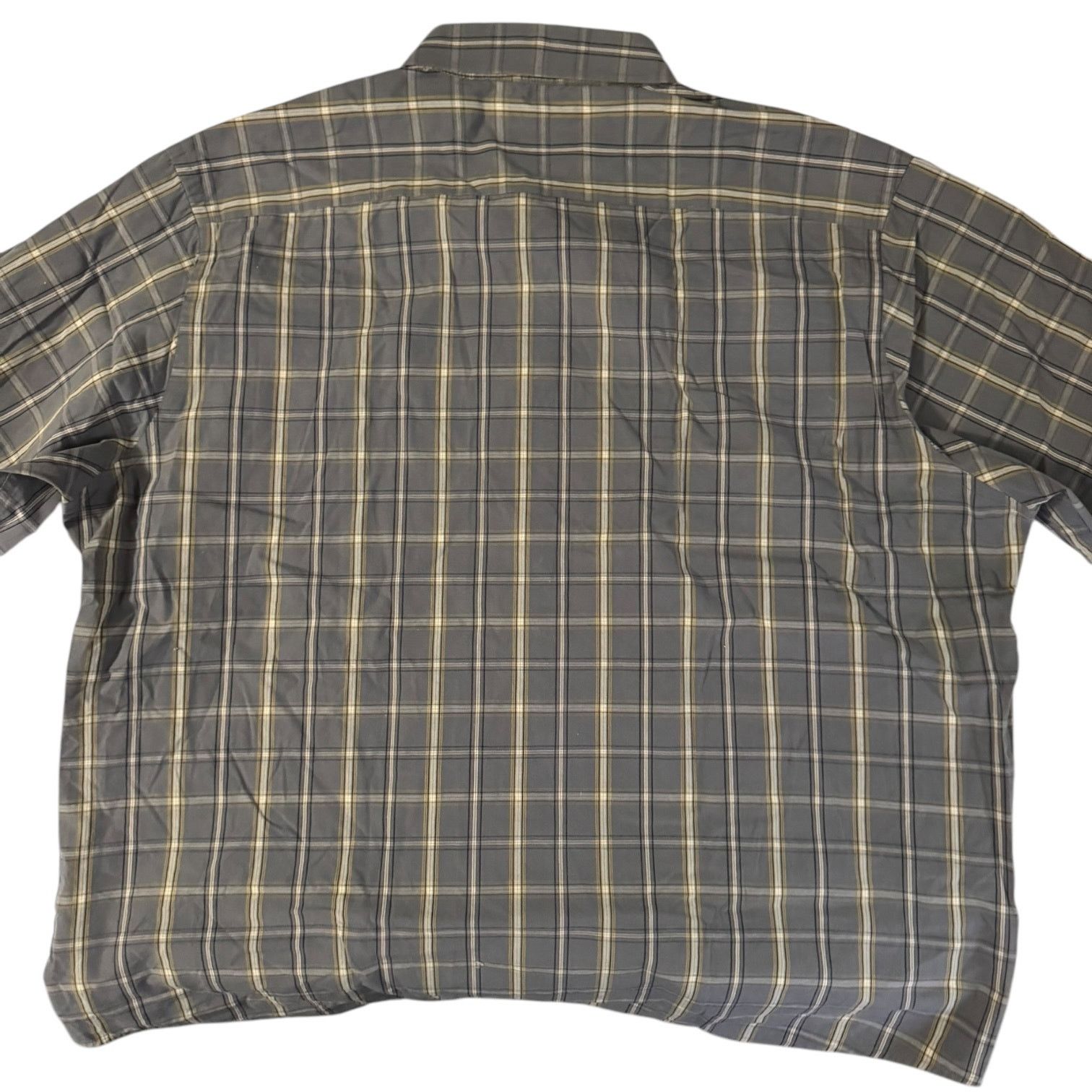 Croft & Barrow Croft & Barrow Mens Button Down Gray & Yellow Plaid Size XL Size US XL / EU 56 / 4 - 6 Thumbnail