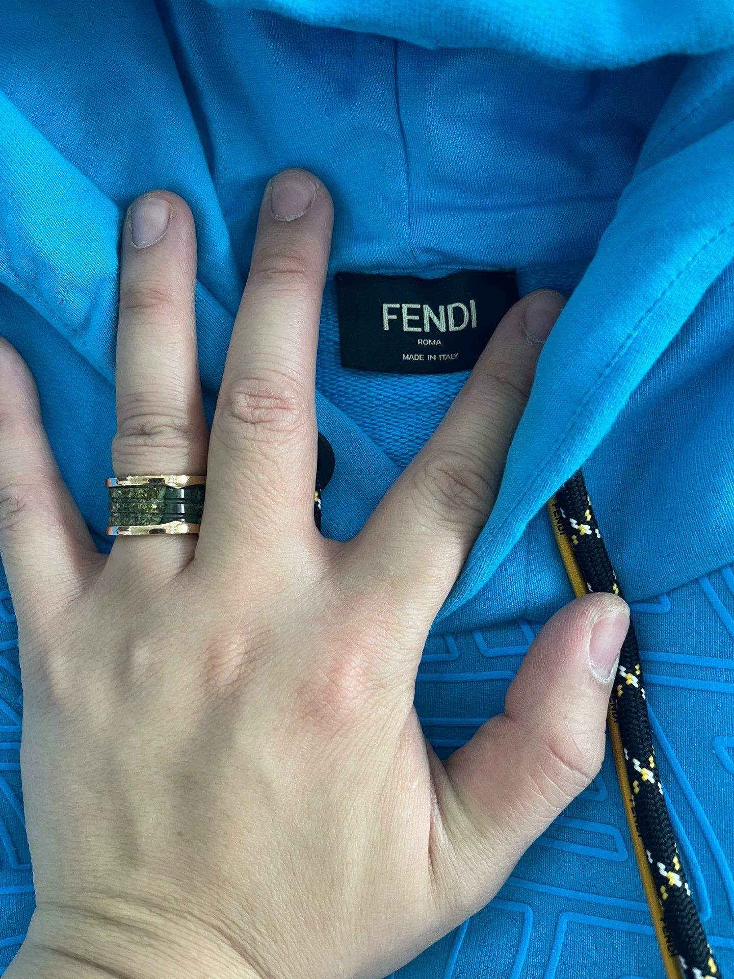Fendi FENDI Unisex New Full Logo 3D Hoodie L Size US L / EU 52-54 / 3 - 3 Thumbnail