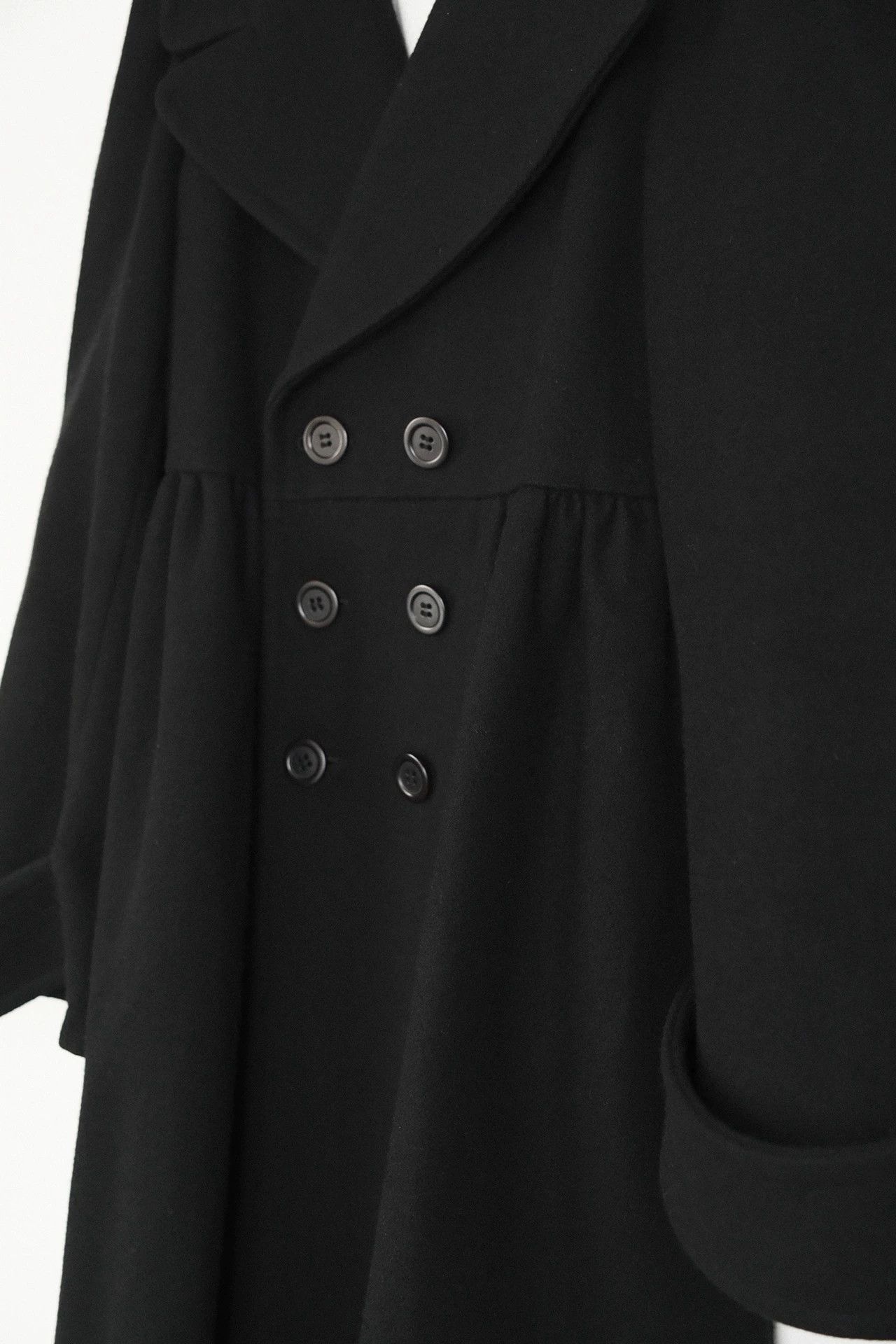 Yohji Yamamoto Yohji Yamamoto 22AW Vintage Court Wide Sleeve Wool Coat Size S / US 4 / IT 40 - 7 Thumbnail