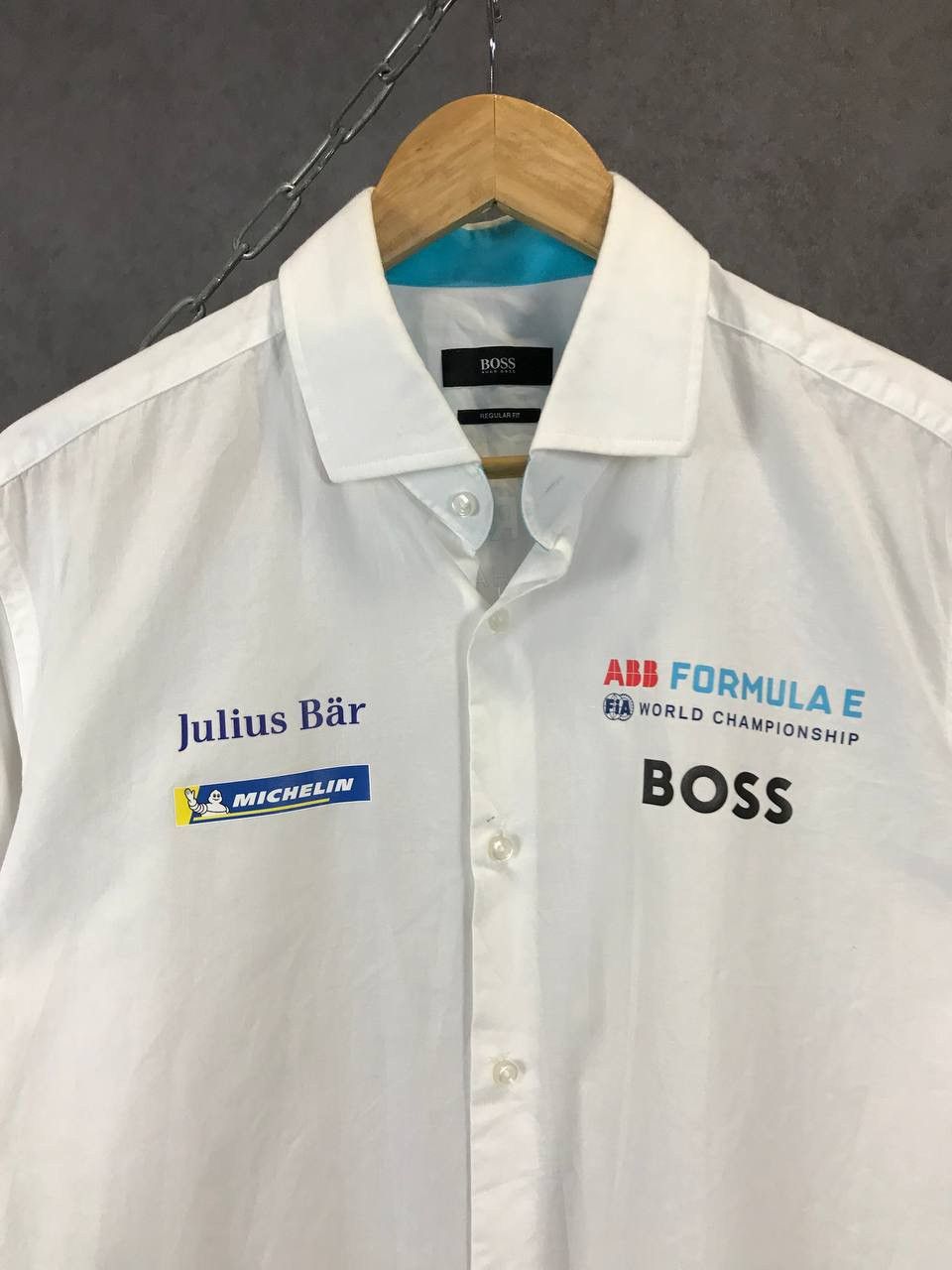Designer × Hugo Boss Hugo Boss designer racing shirt Size US L / EU 52-54 / 3 - 2 Thumbnail