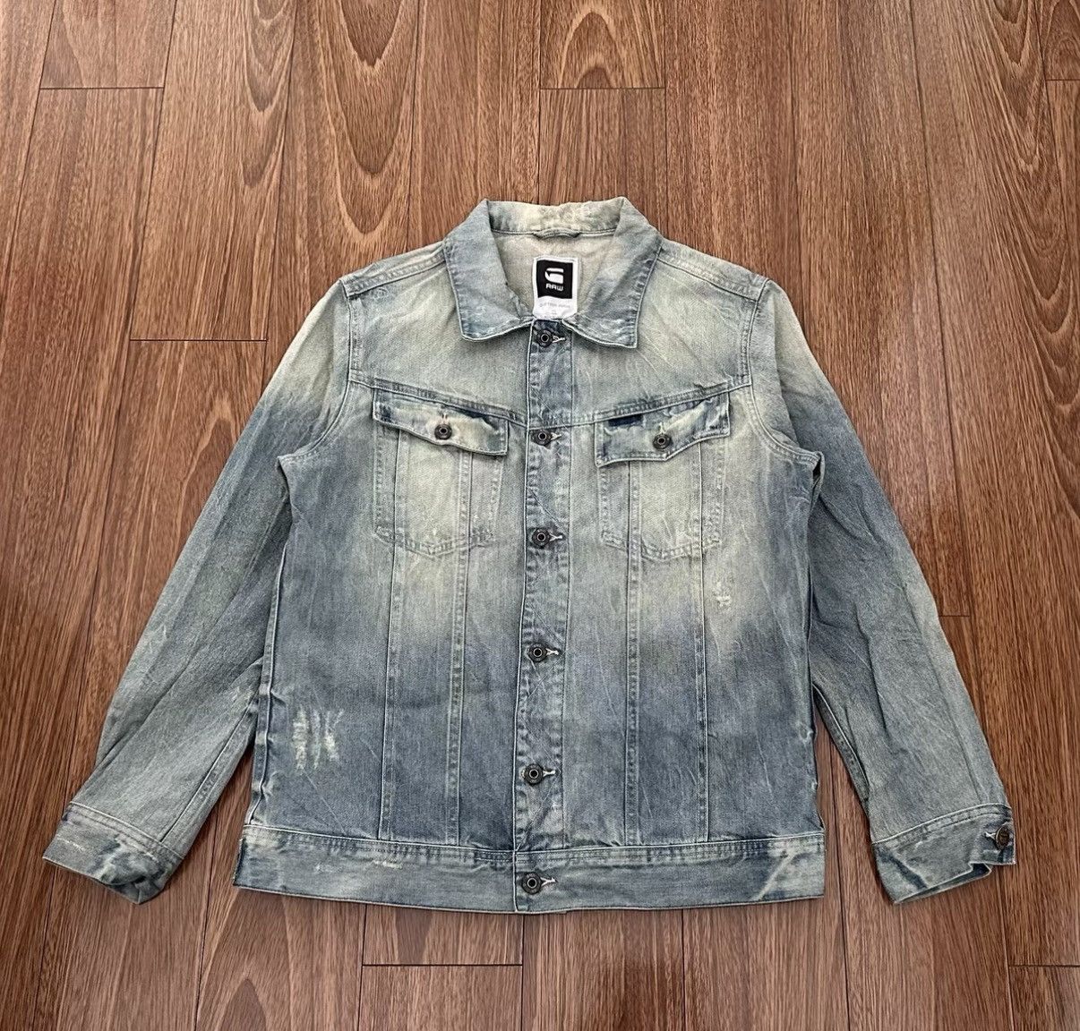 G-Star G-STAR RAW Slim Tailor JKT Faded slim fit washed jacket Size US M / EU 48-50 / 2 - 1 Thumbnail
