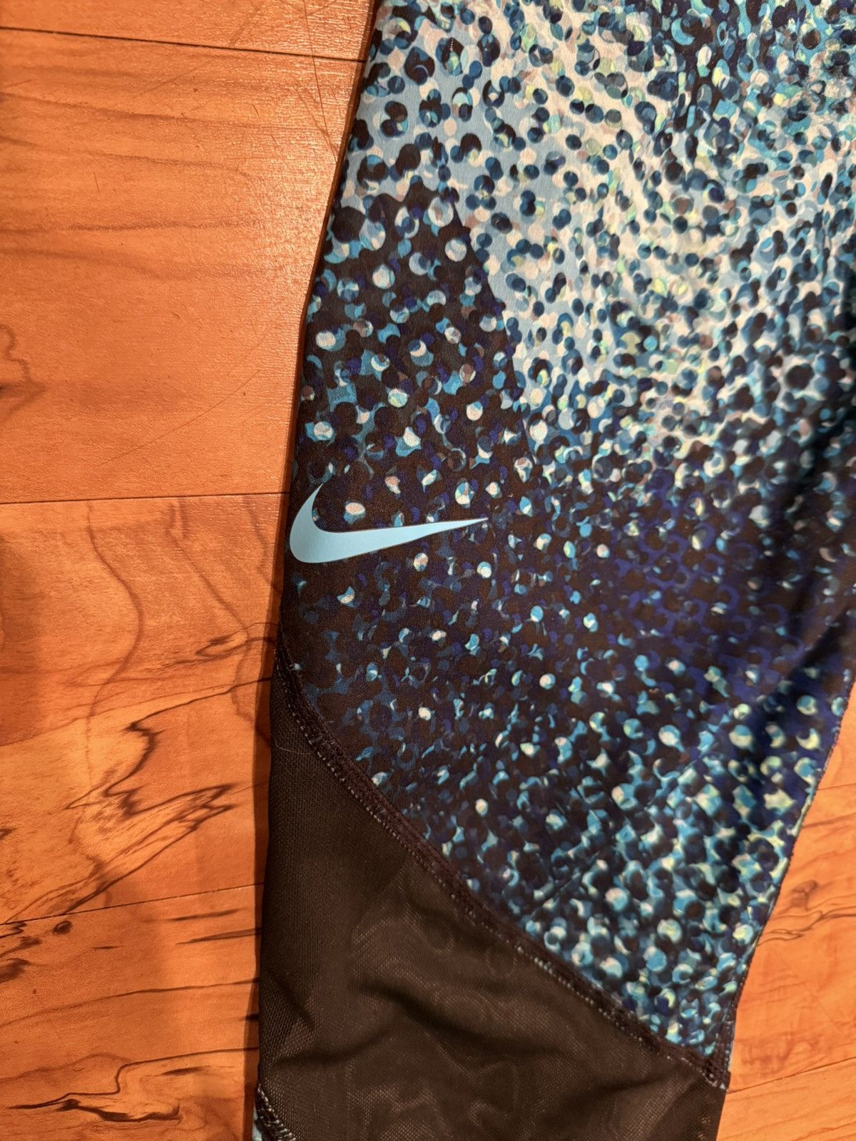Nike Nike Pro Hypercool Blue & Black Printed - Size Medium Size 30" / US 8 / IT 44 - 6 Thumbnail