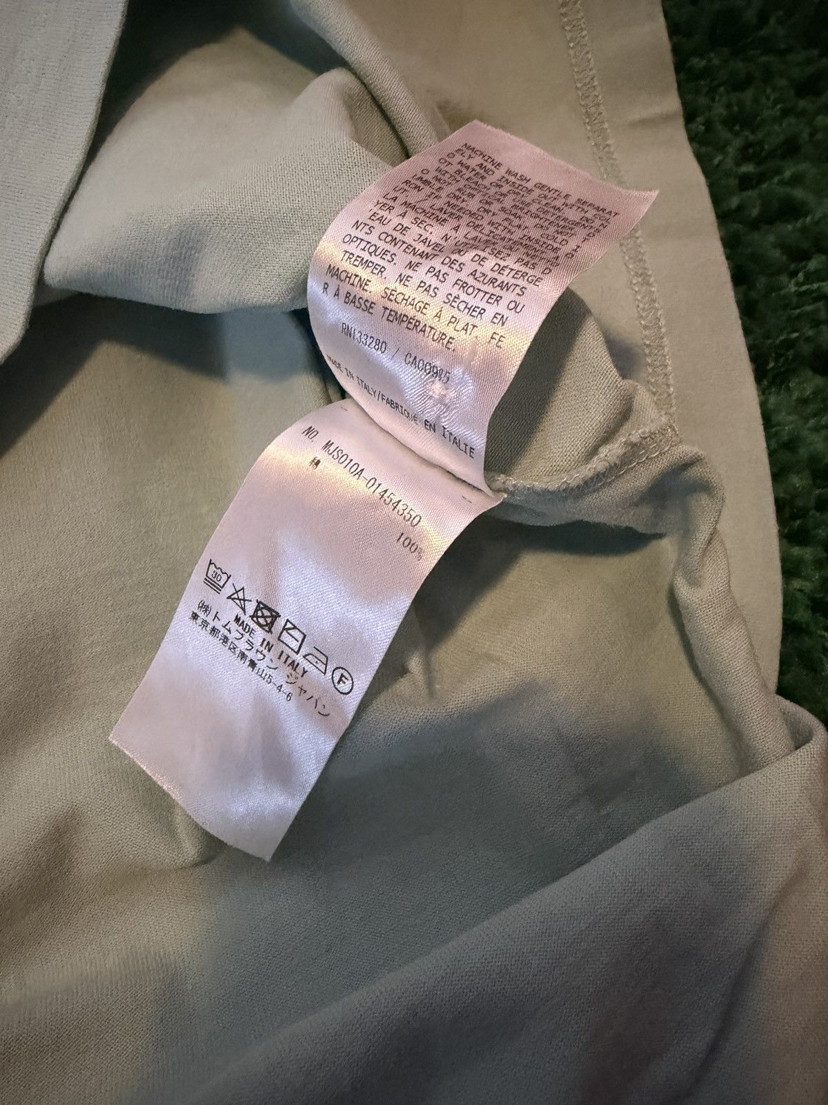 Thom Browne Thom Browne Seafoam Green Pocket Tee Sz. 5 Size US XXL / EU 58 / 5 - 7 Thumbnail