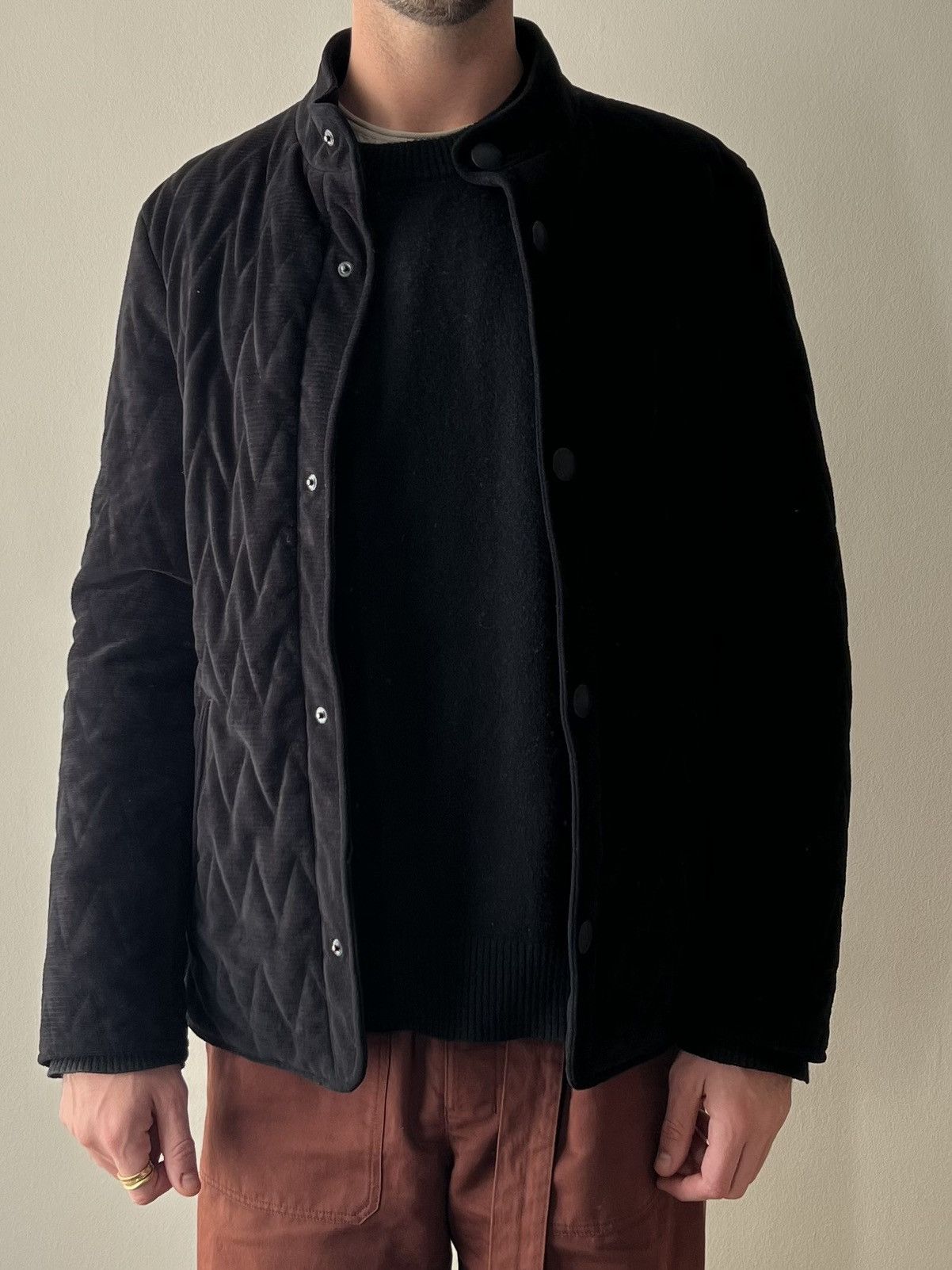 Giorgio Armani Giorgio Armani Black Label Rare Quilted Jacket Made in Italy Size US L / EU 52-54 / 3 - 10 Thumbnail