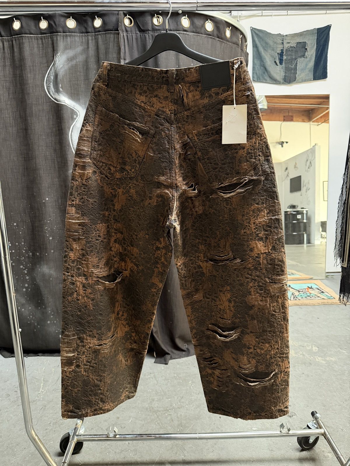 Acne Studios Acne Studios Monogram Distressed Denim Size US 30 / EU 46 - 2 Thumbnail