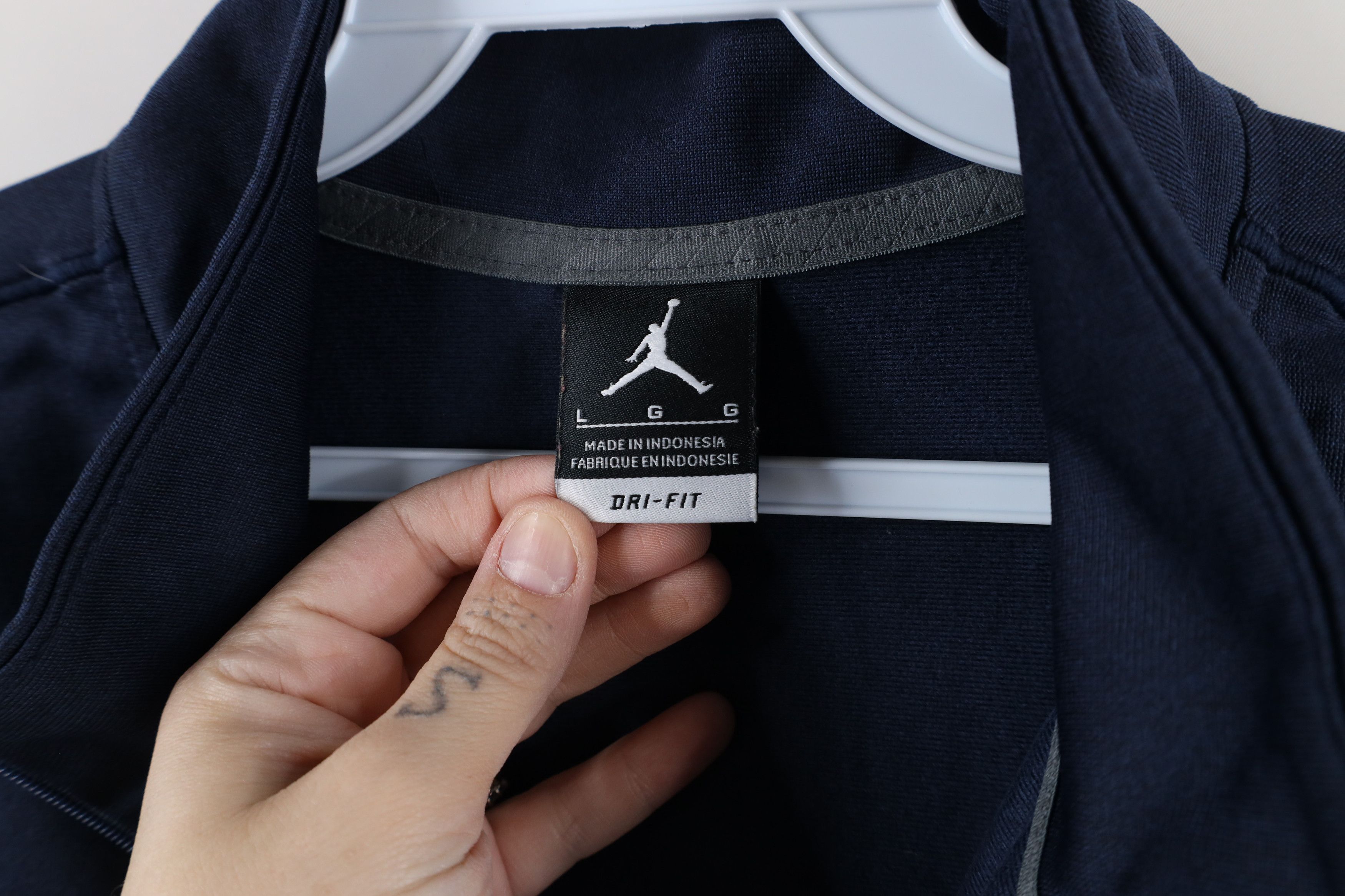Nike × Vintage Nike Air Jordan University of Michigan Half Zip Pullover Top Size US L / EU 52-54 / 3 - 7 Thumbnail