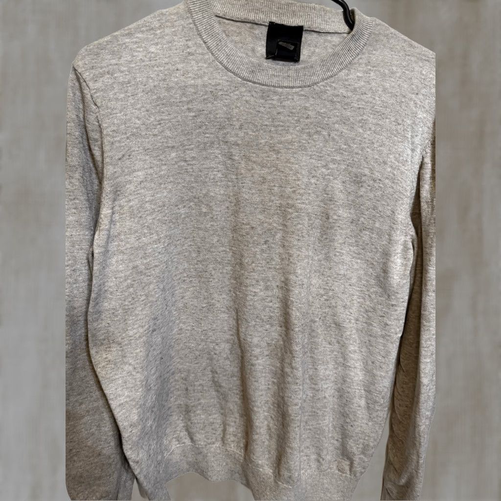 H&M H&M Men’s Cotton Knit Crew Neck Long Sleeve Pullover Sweater Beige Large Size US L / EU 52-54 / 3 - 1 Thumbnail