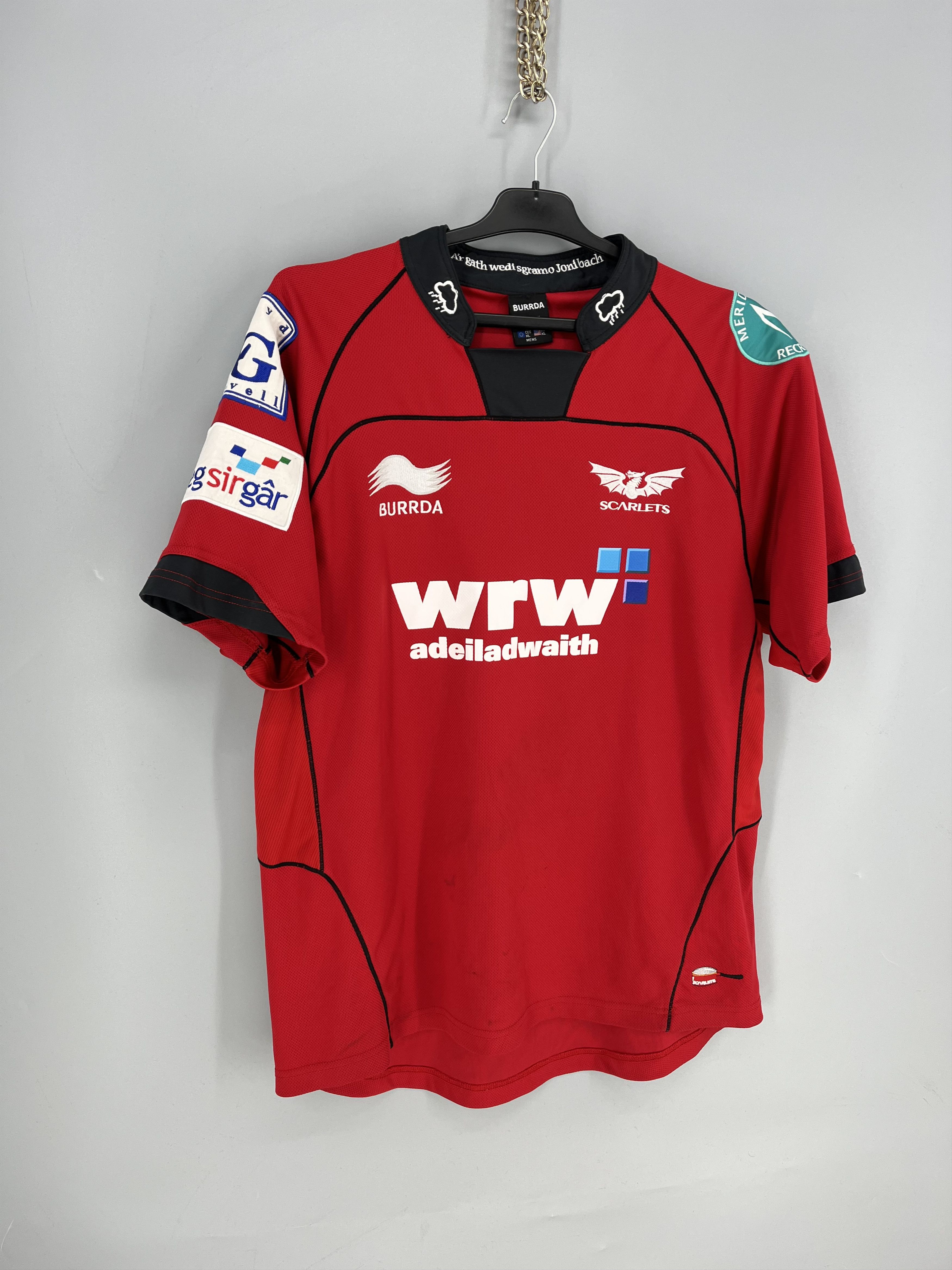 Vintage Llanelli Scarlets Rugby Home Shirt 2007/2008 - Kooga Size XL Size US XL / EU 56 / 4 - 2 Thumbnail