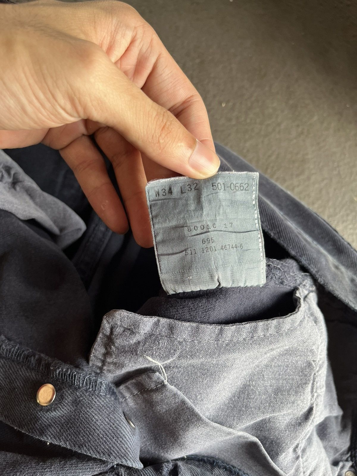 Levi's 34X32 Late 90’s Levi’s 501 Dye Black Distressed Faded Size US 32 / EU 48 - 14 Thumbnail