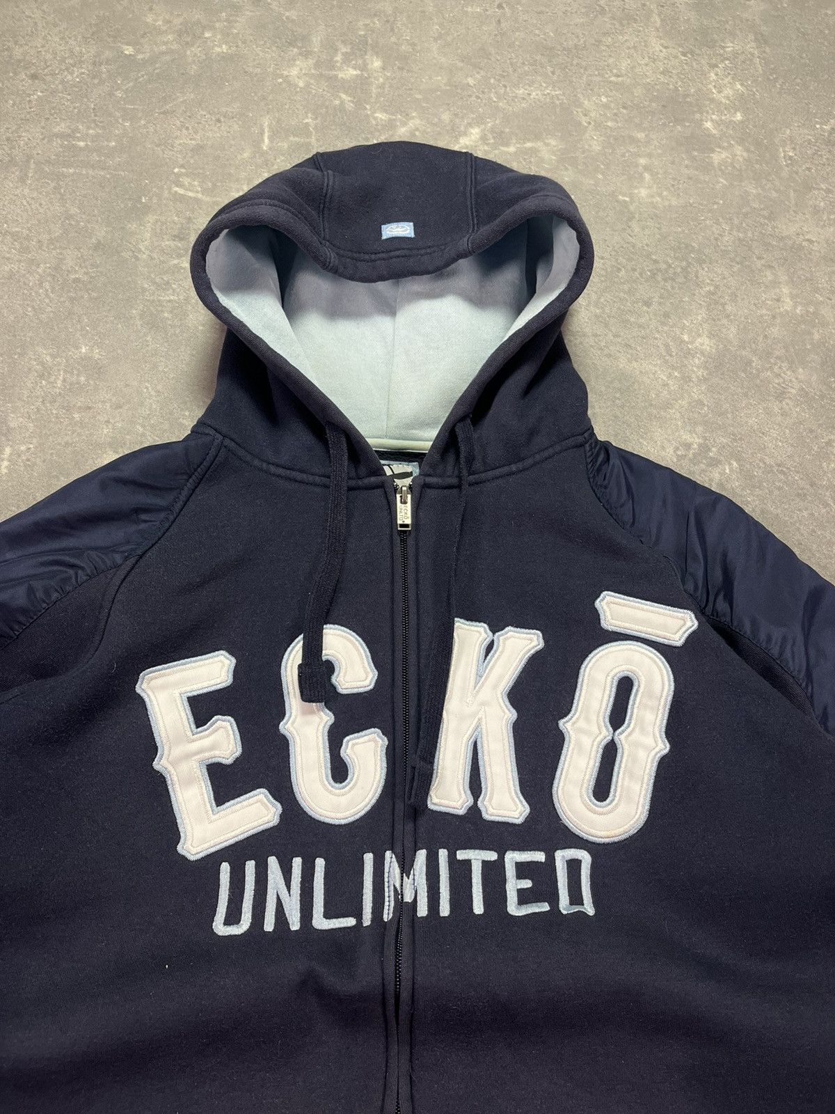 Ecko Unltd. Ecko Unltd. Vintage Zip Hoodie Big Logo Center Spellout M L Size US M / EU 48-50 / 2 - 7 Thumbnail