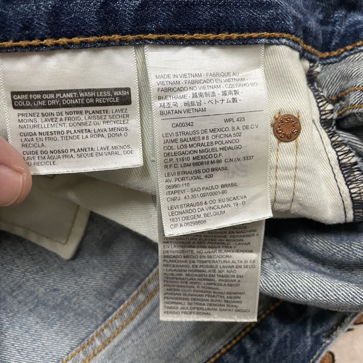 Levi's Vintage Clothing 🔥Vintage Levis 503 Stoned Washed Distress Denim Jeans Size US 34 / EU 50 - 13 Thumbnail
