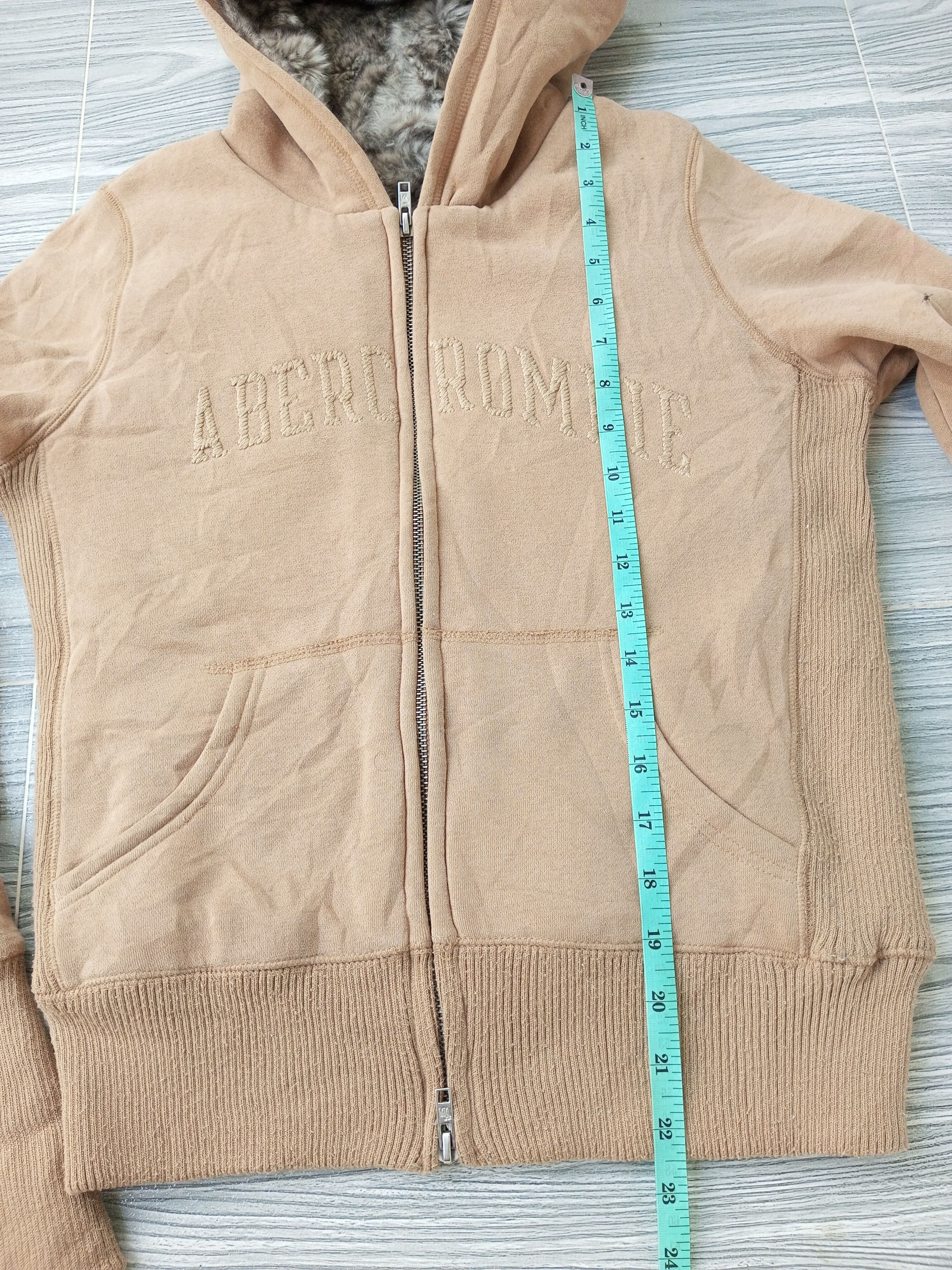 Abercrombie & Fitch Abercrombie & Fitch Fur Hood Zip Up Jacket Size US S / EU 44-46 / 1 - 12 Thumbnail