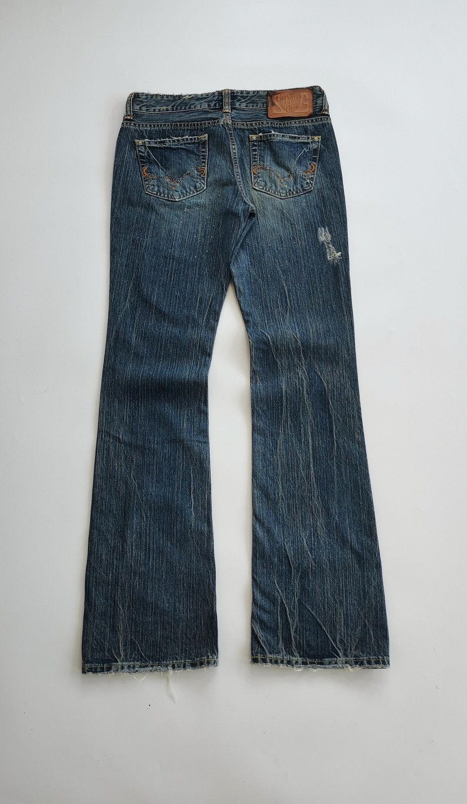 Edwin Bootcut Edwin Something Vienus Distressed Denim Jeans Size 30" / US 8 / IT 44 - 6 Thumbnail