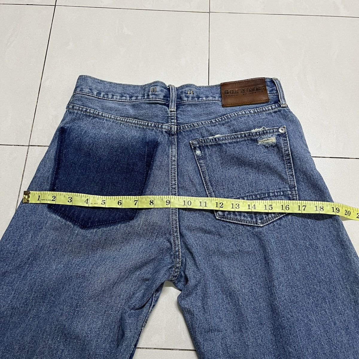 Hysteric Glamour × If Six Was Nine × Le Grande Bleu (L.G.B.) G.O.A Nimes Distressed Jeans Size 28" / US 6 / IT 42 - 16 Thumbnail