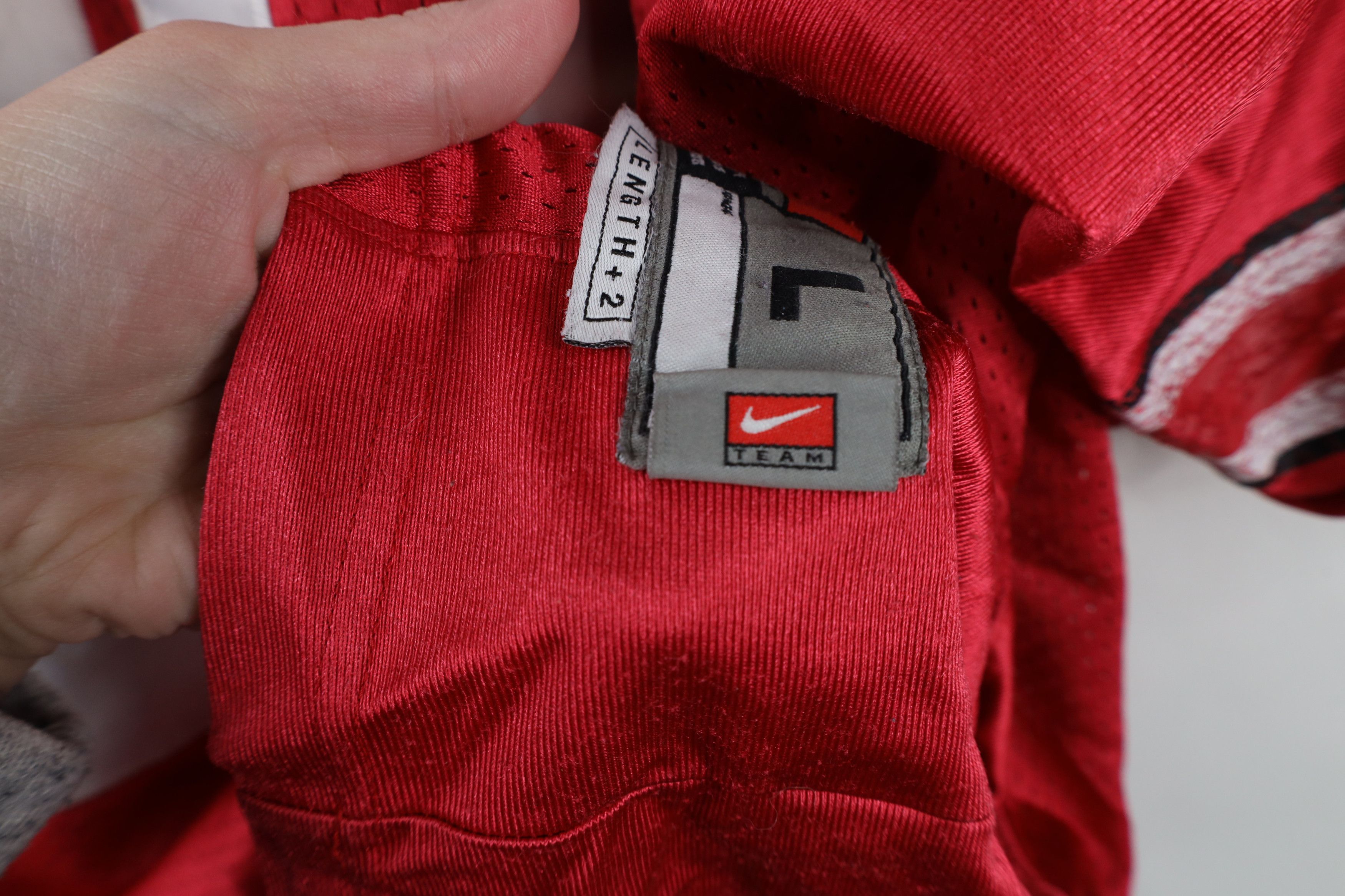 Nike × Vintage Vintage Nike Ohio State University Football Jersey Red #28 Size US L / EU 52-54 / 3 - 10 Thumbnail
