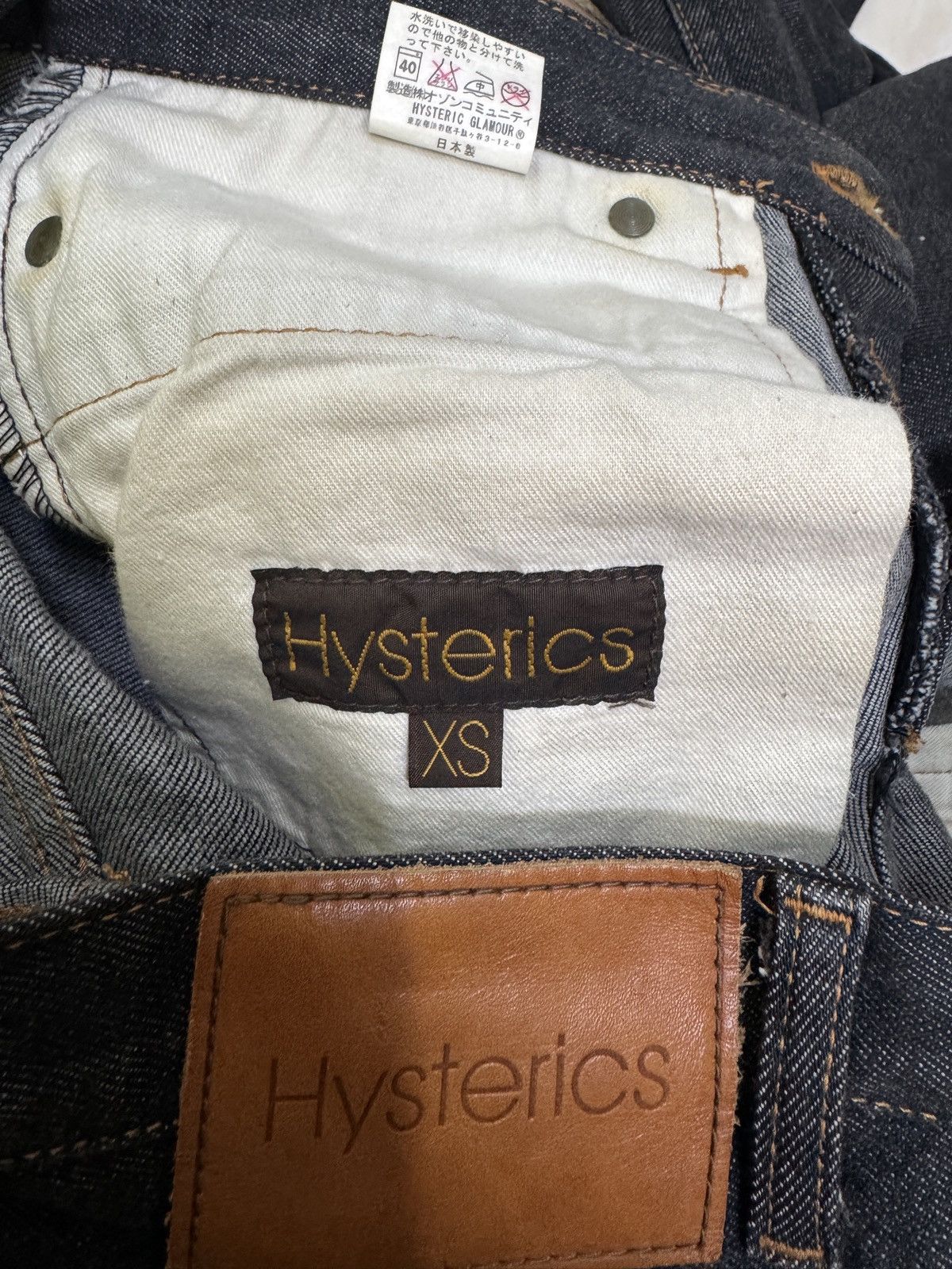 Hysteric Glamour Vintage Hysteric Glamour Black Skinny Fit Denim Jeans Size US 28 / EU 44 - 15 Thumbnail